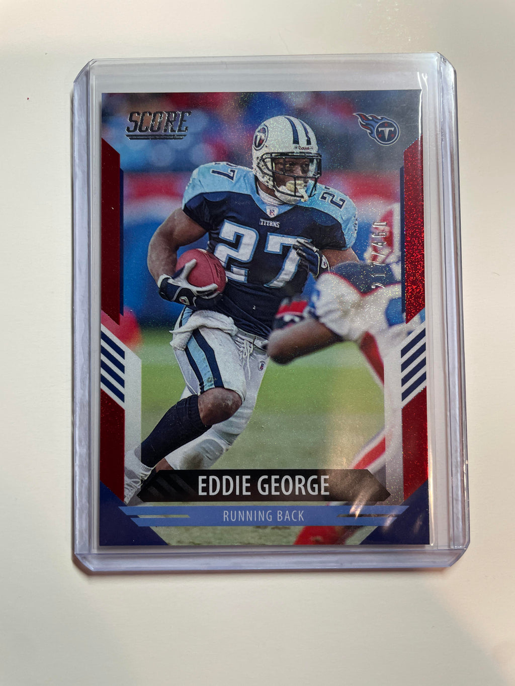 2021 Panini Score Eddie George Red Foil /460 #188
