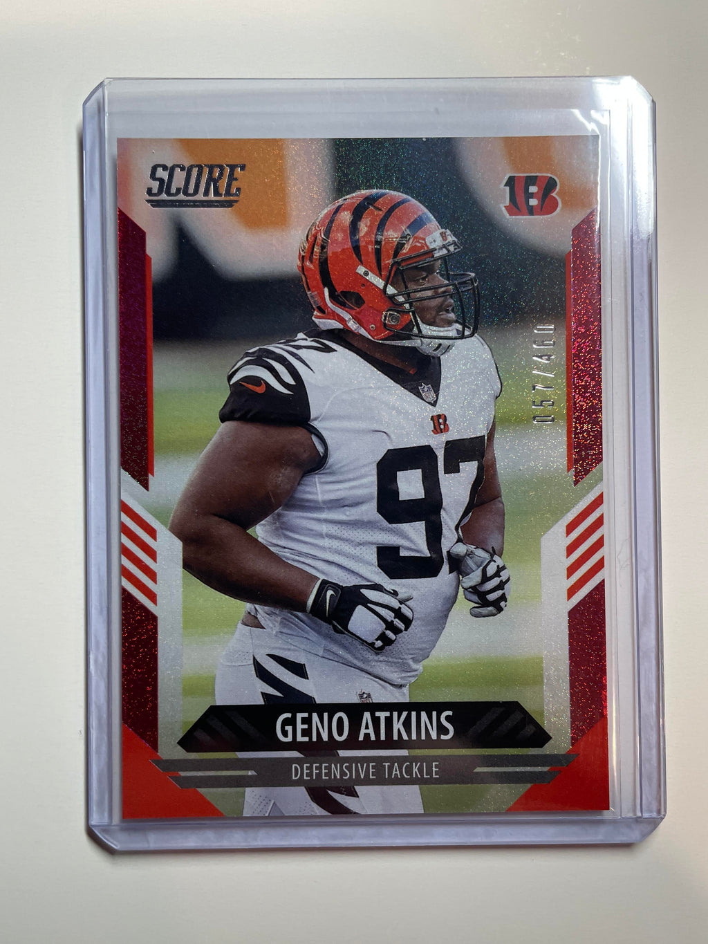 2021 Panini Score Geno Atkins Red Foil /460 #281