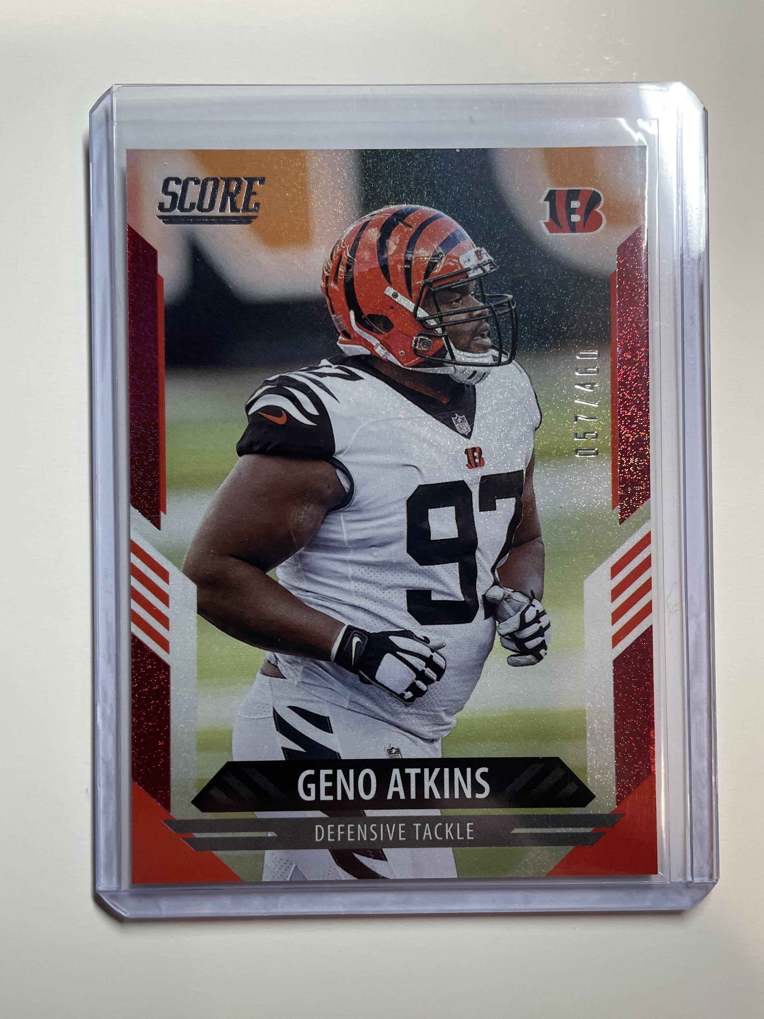 2021 Panini Score Geno Atkins Red Foil /460 #281