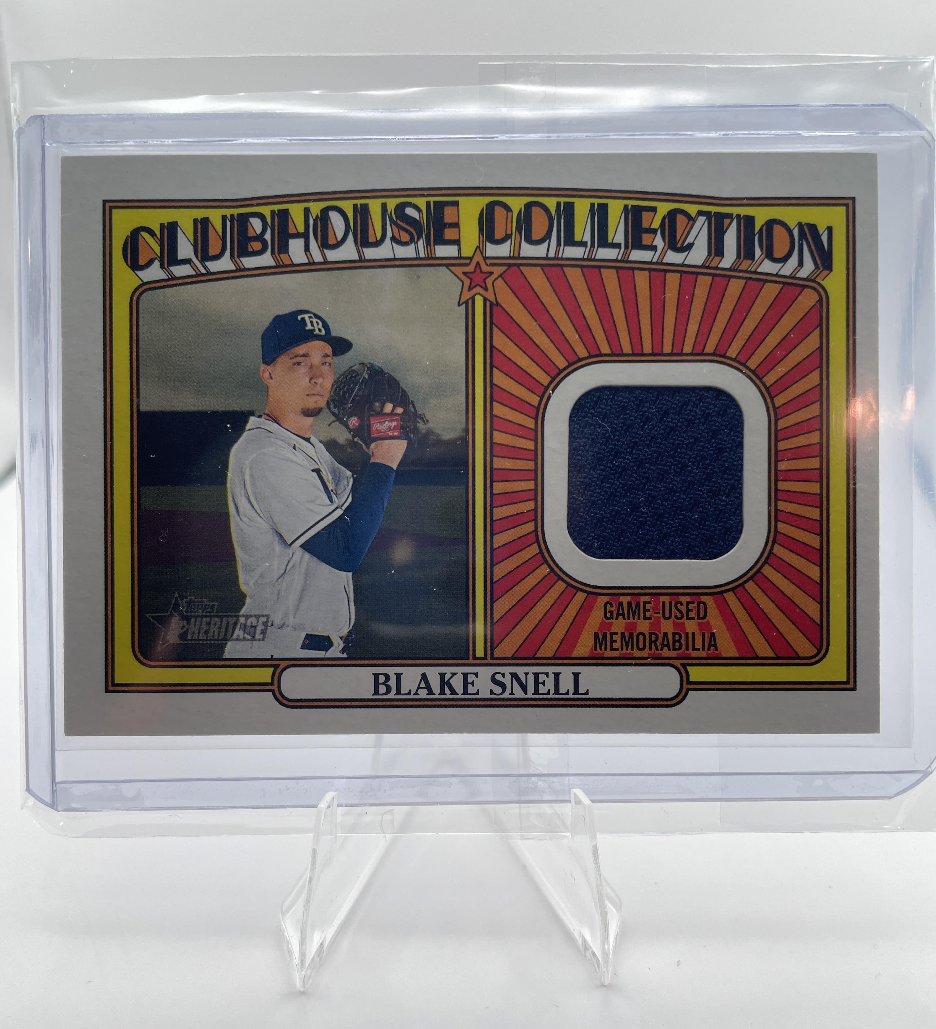 2021 Topps Heritage Blake Snell Clubhouse Collection Patch