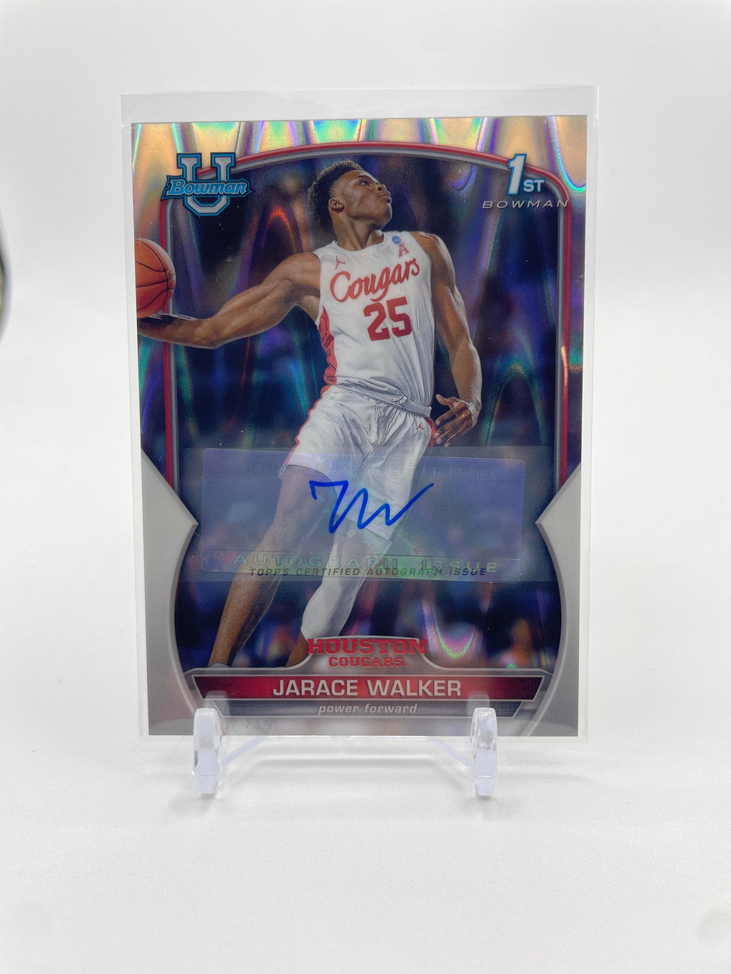 2022-23 Bowman U Best Jarace Walker Refractor Auto Set (4) + Chrome Auto /199