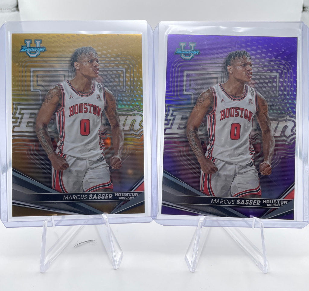 2022-23 Bowman U Best Marcus Sasser Gold Refractor /50 Lava /75 /100 Set (x5)