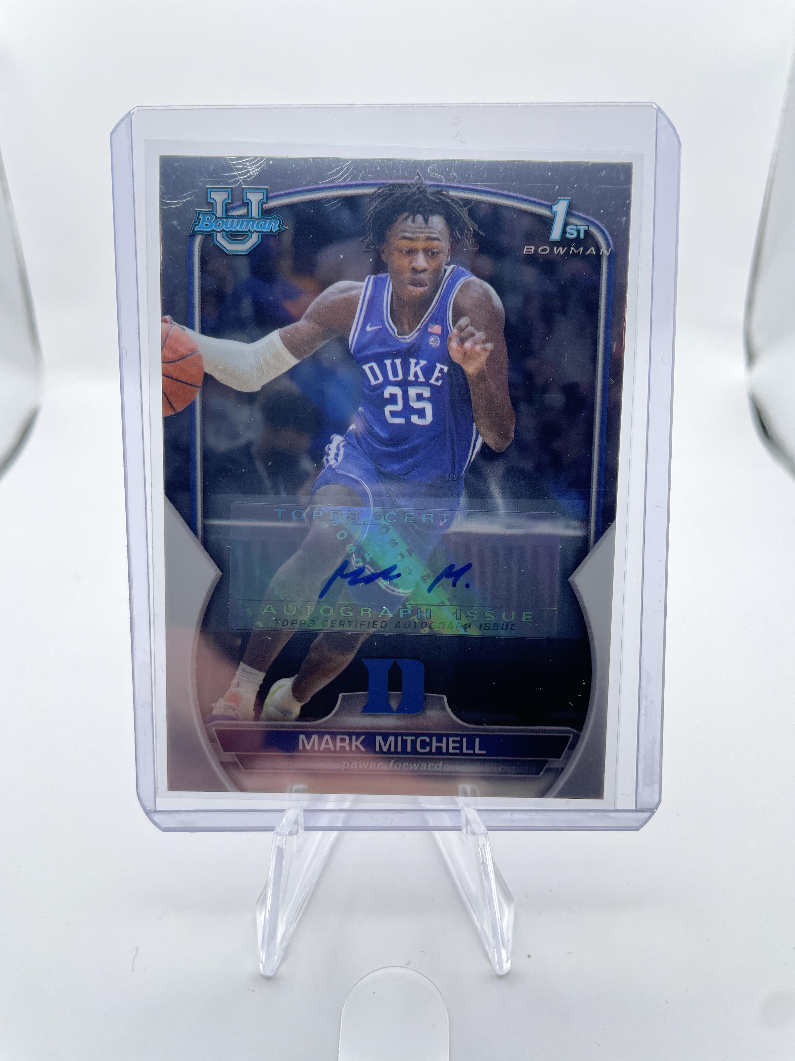 2022-23 Bowman U Best Mark Mitchell Green /99 + Chrome Auto + Purple Lava /299