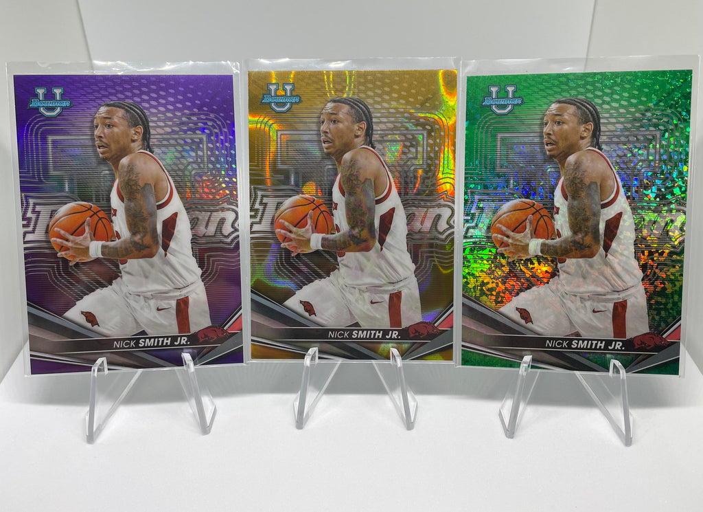 2022-23 Bowman U Best Nick Smith Jr RC Gold /50 Lava /75 + Inserts /50 Set (x11)