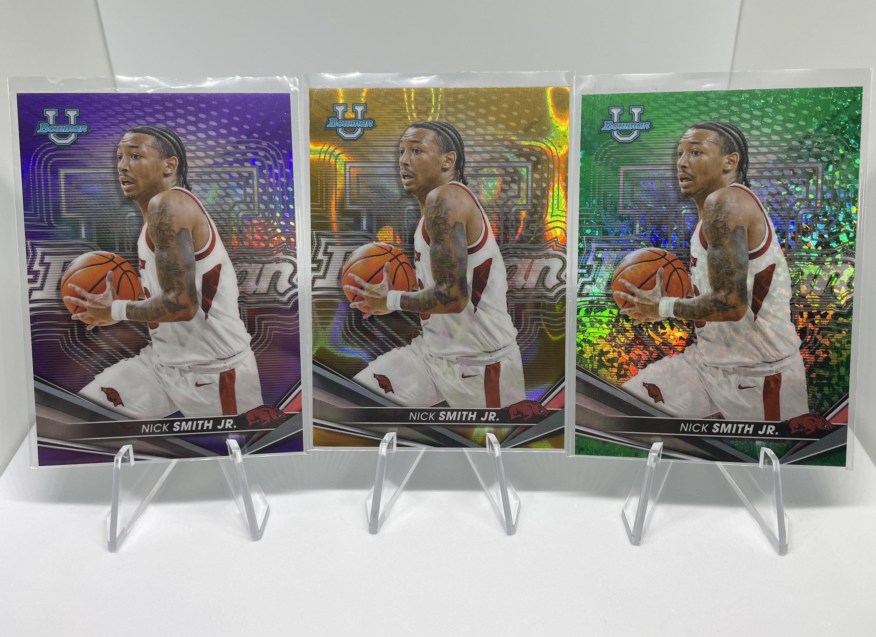 2022-23 Bowman U Best Nick Smith Jr RC Gold /50 Lava /75 + Inserts /50 Set (x11)