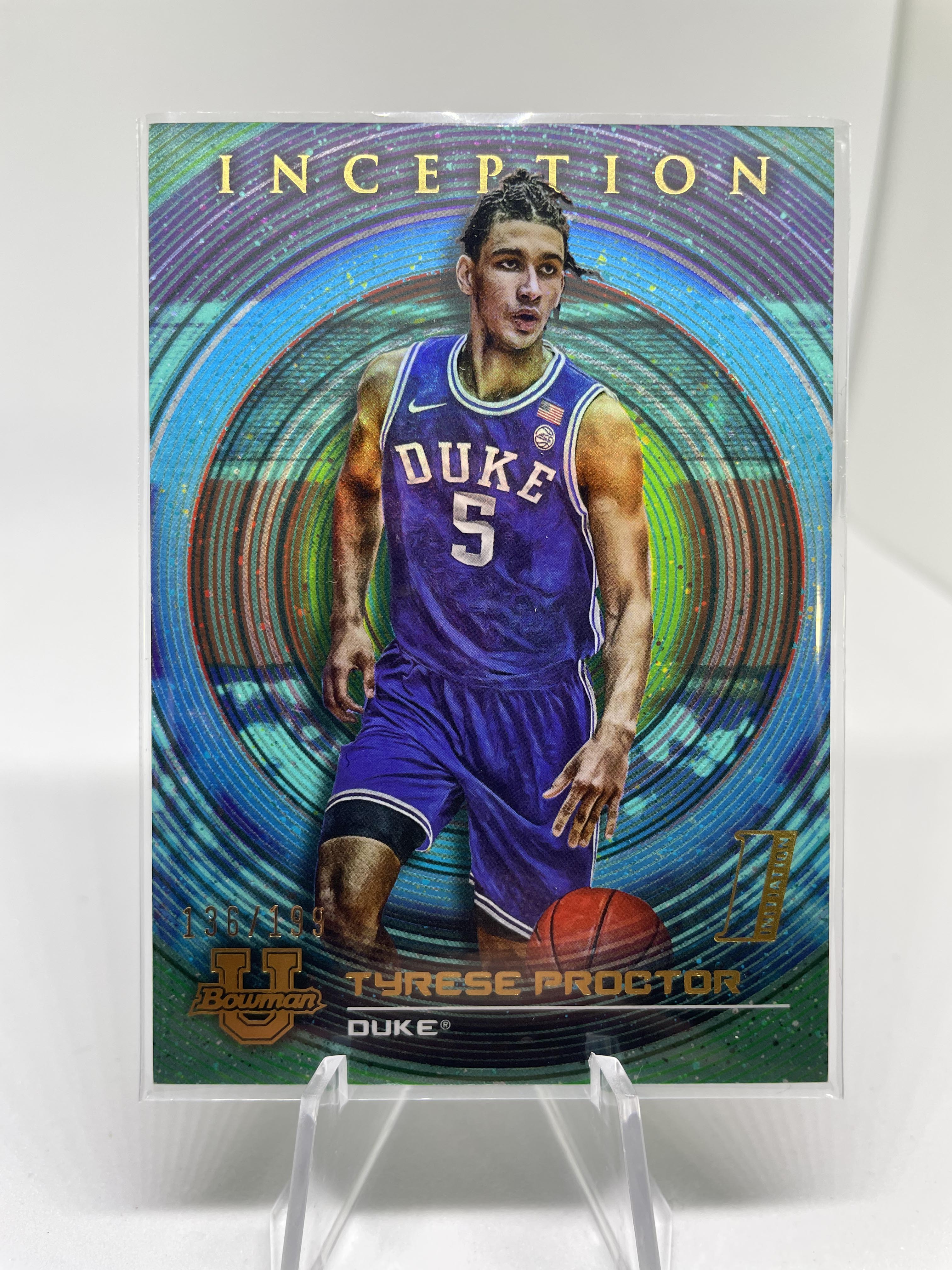 2022-23 Bowman U Best Tyrese Proctor Blue Refractor /150 Green /99 Neon /50
