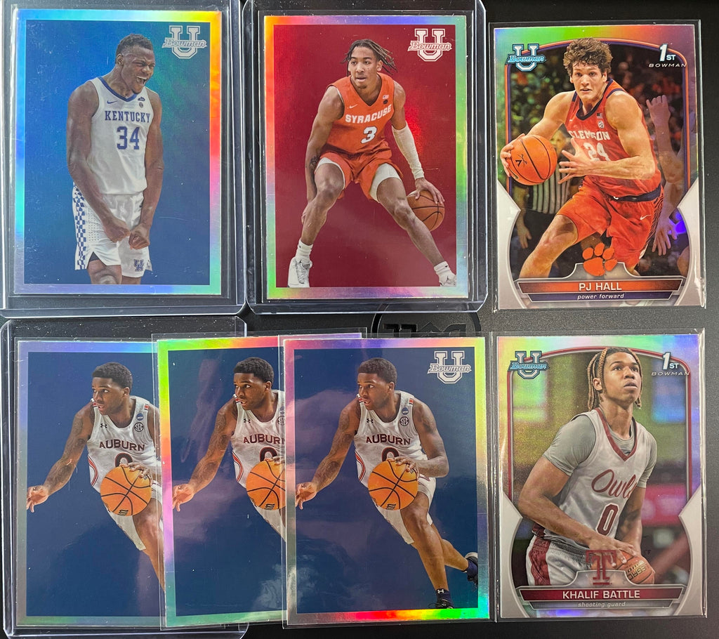 2022-23 Bowman U Chrome Jett Howard Mintz Tshibwe Refractor /199 /299 (x8)