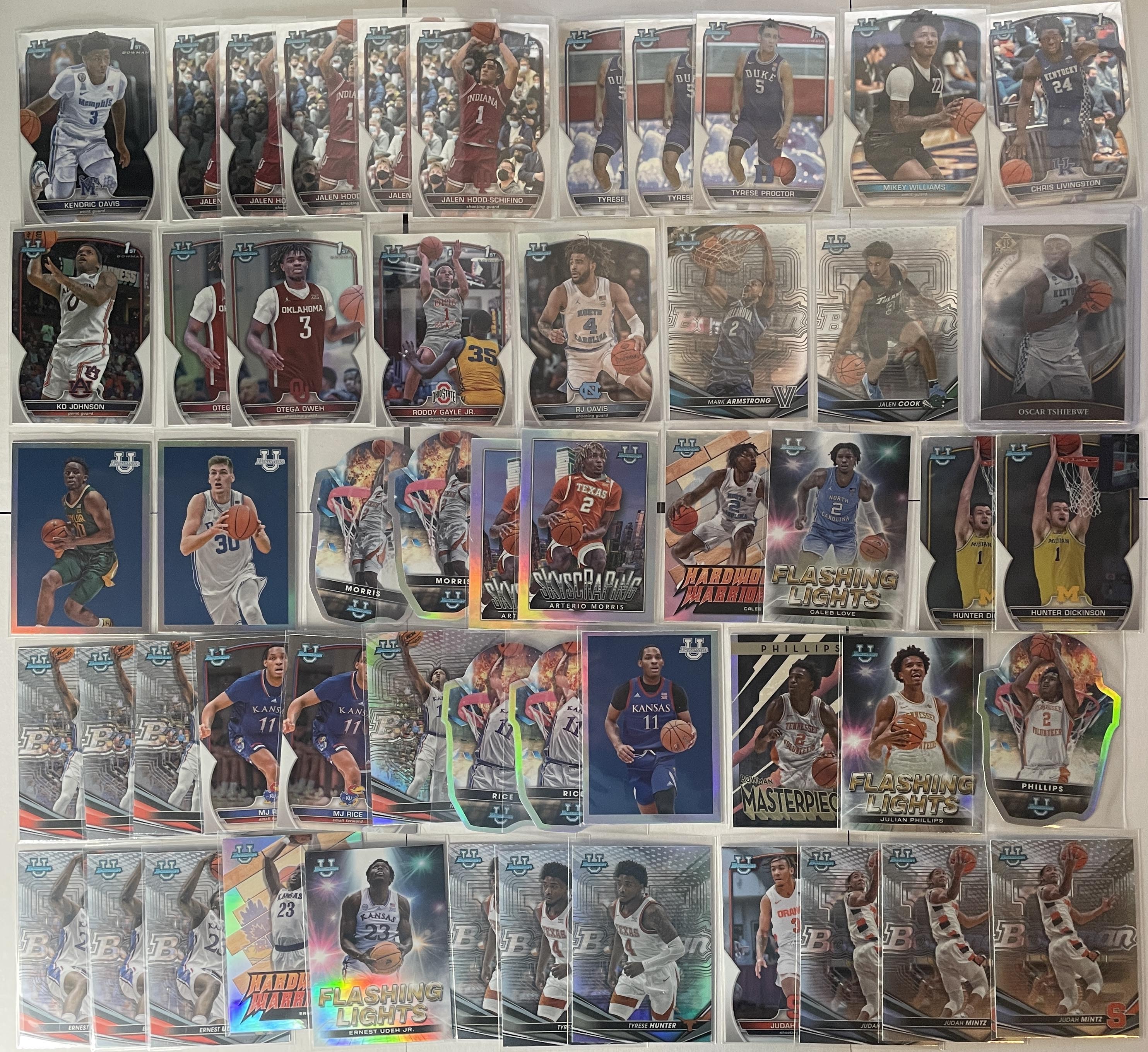 2022-23 Bowman U Chrome Love Mintz Davis Hood-Schifino Refractors (x54)