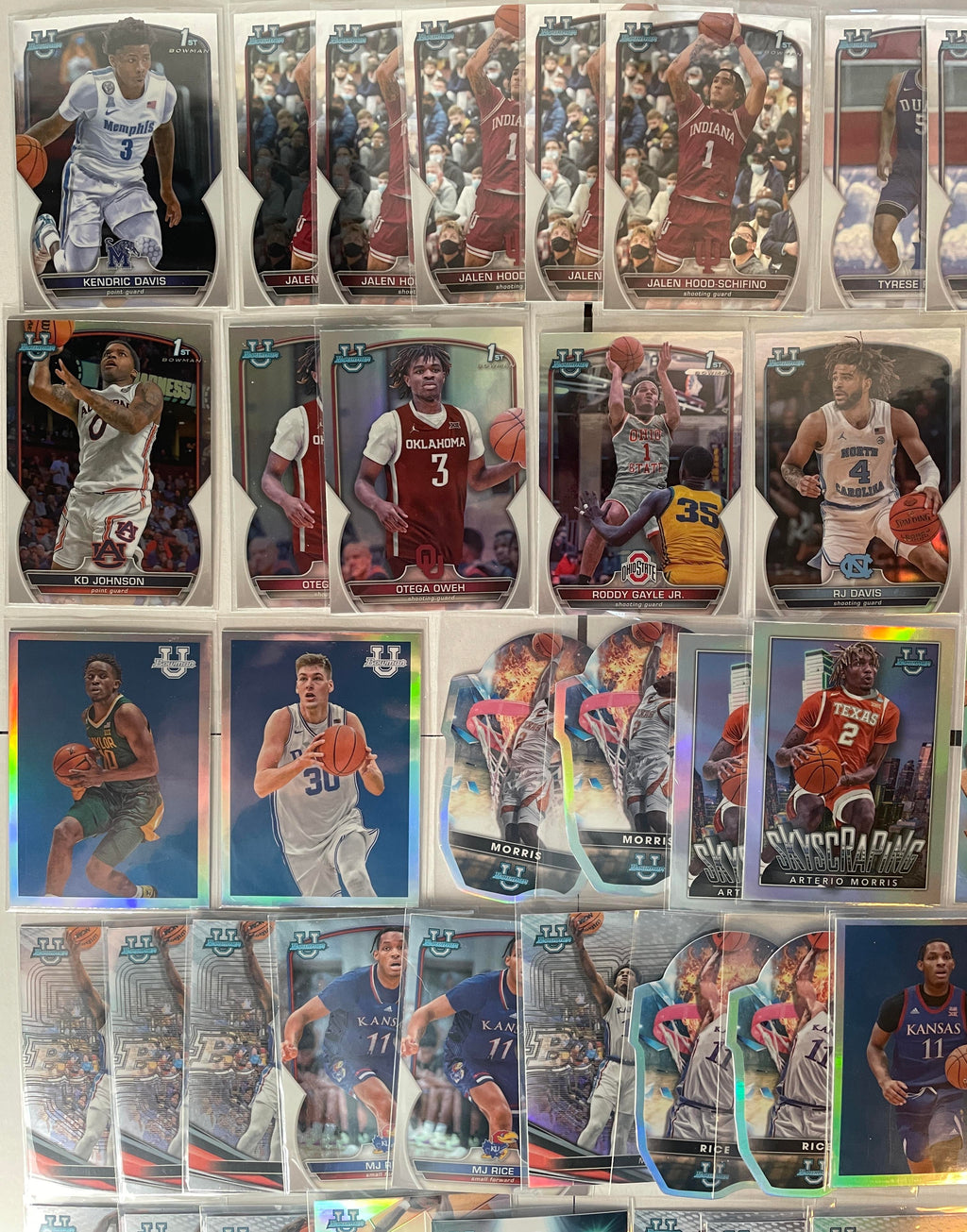 2022-23 Bowman U Chrome Love Mintz Davis Hood-Schifino Refractors (x54)