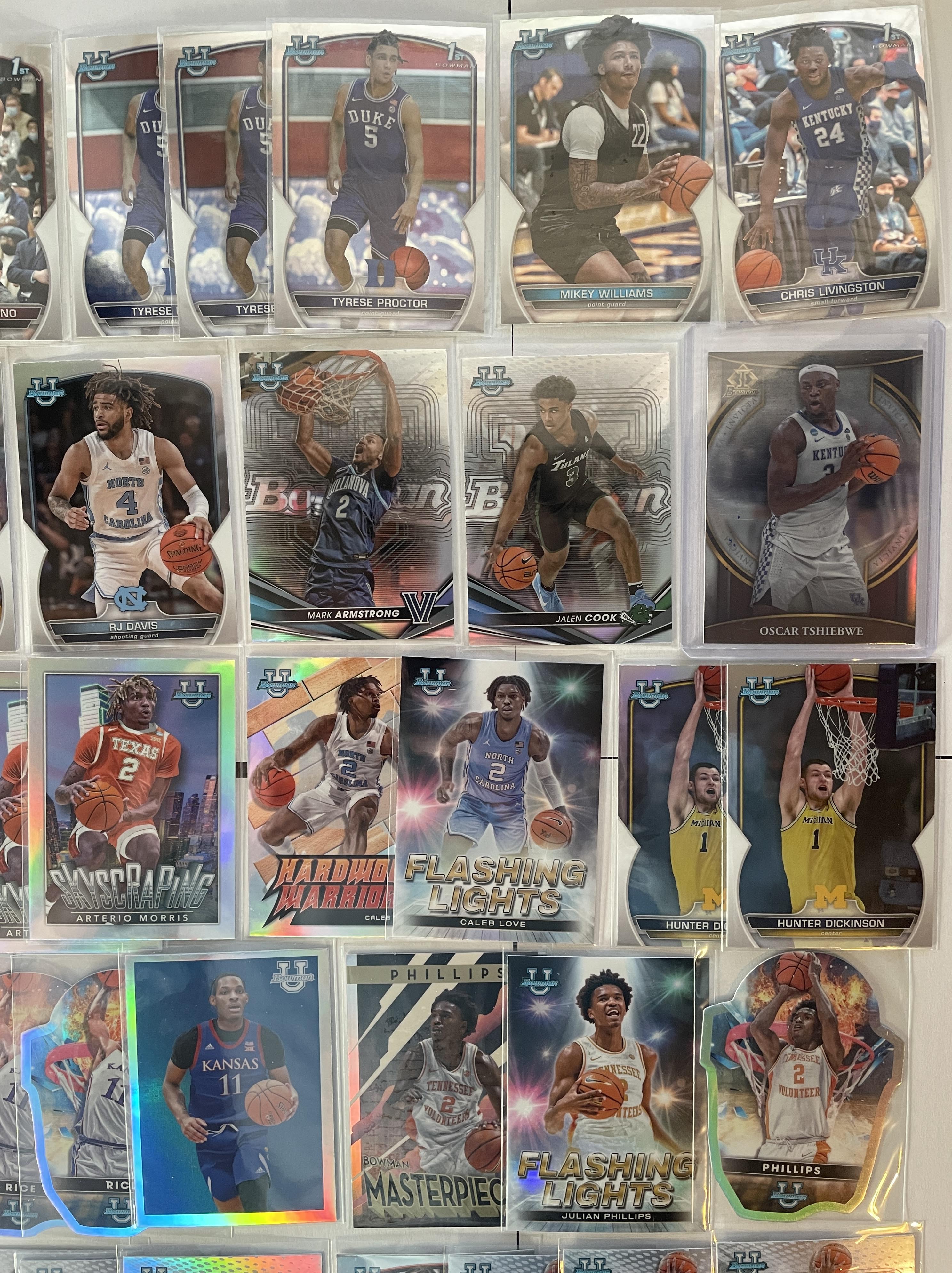 2022-23 Bowman U Chrome Love Mintz Davis Hood-Schifino Refractors (x54)