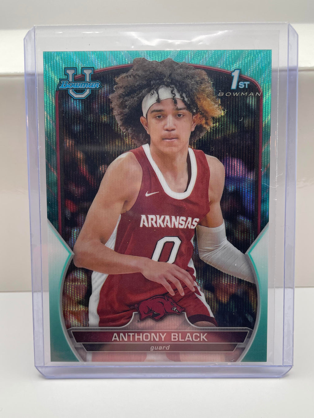 2022-23 Bowman University Anthony Black RC Blue Refractor /150 Aqua /199 (x5)