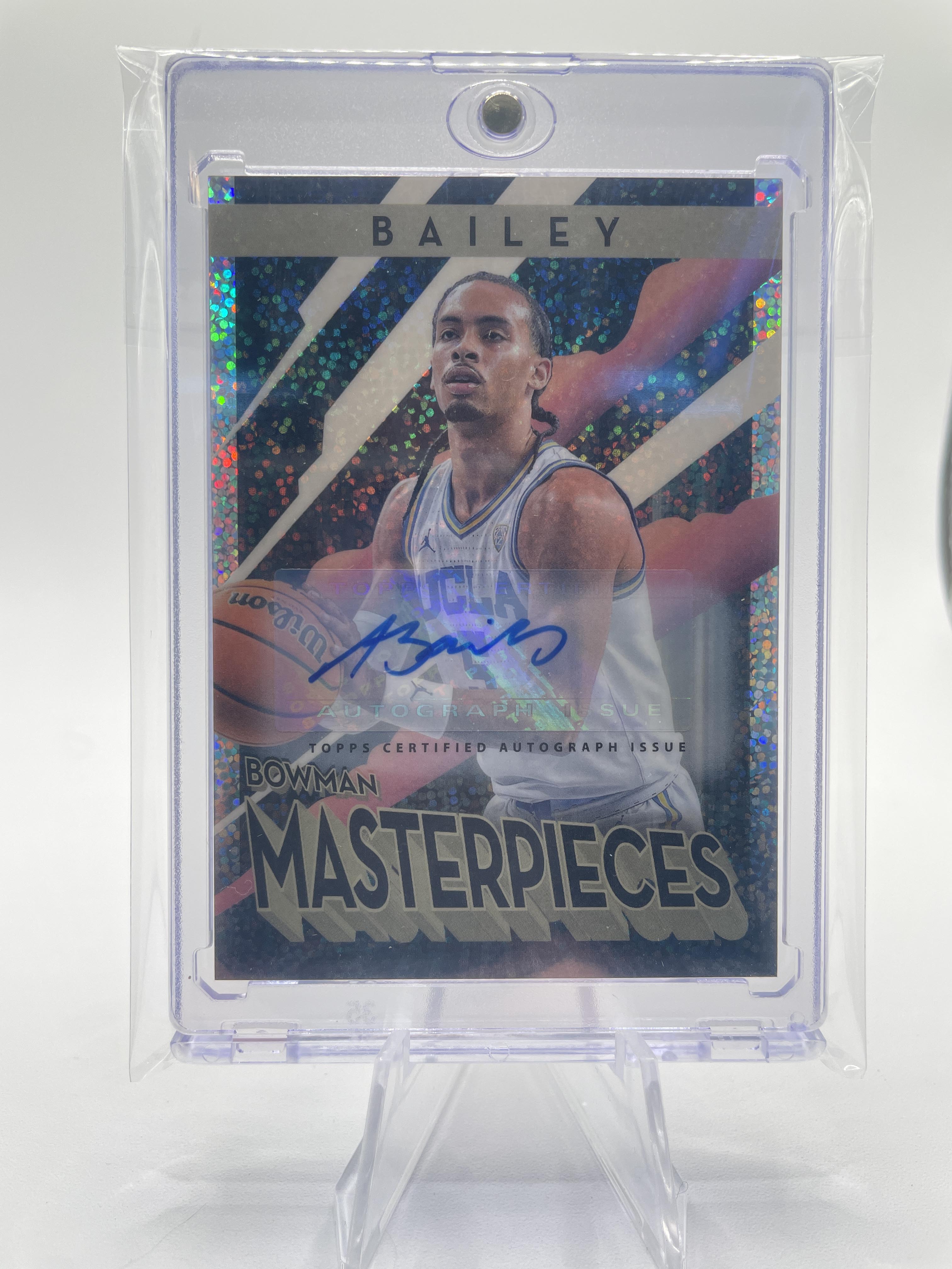 2022-23 Bowman University Best Amari Bailey Masterpieces Speckle Rookie Auto /25