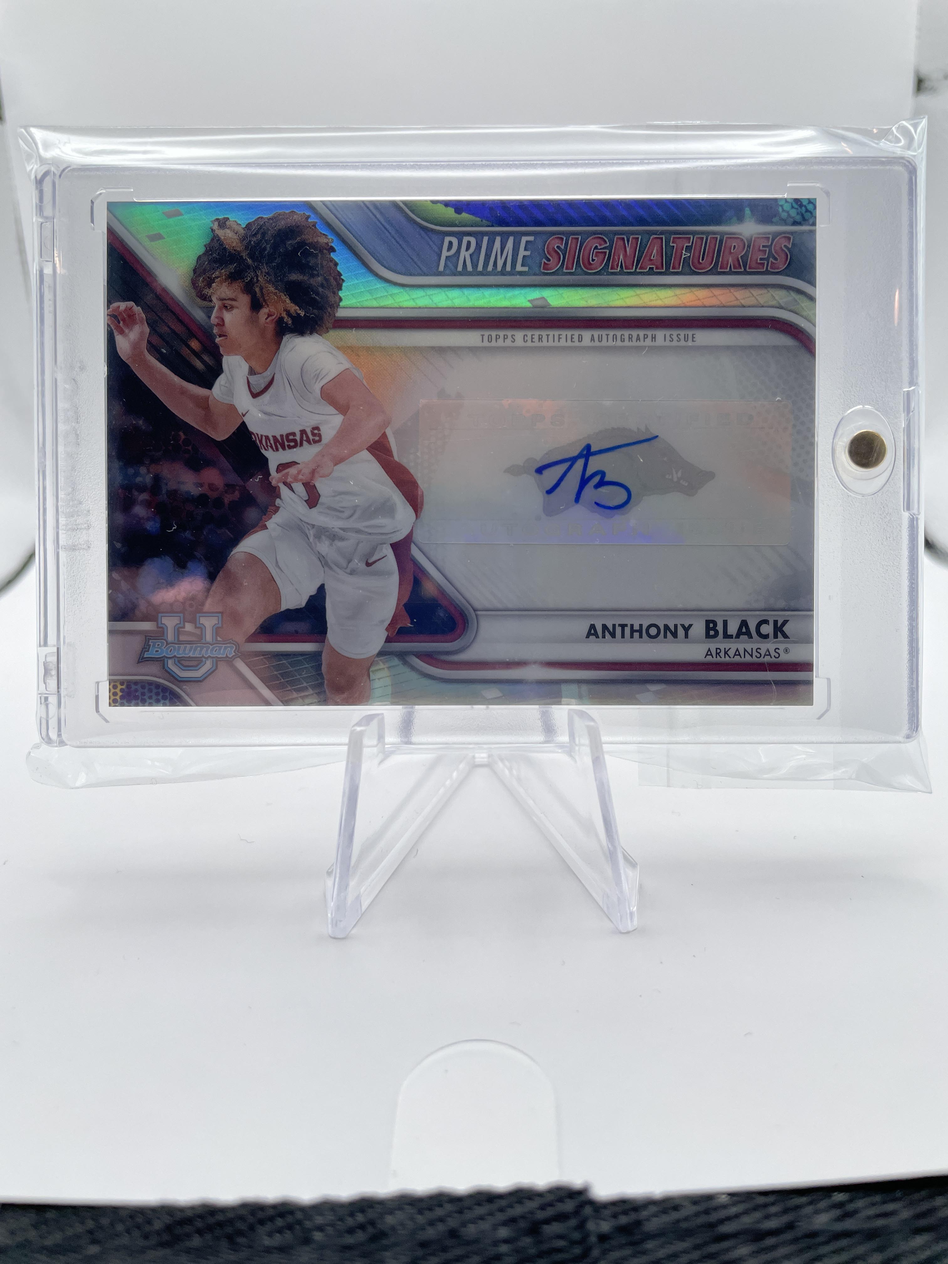 2022-23 Bowman University Best Anthony Black Prime Signatures Rookie Auto /50
