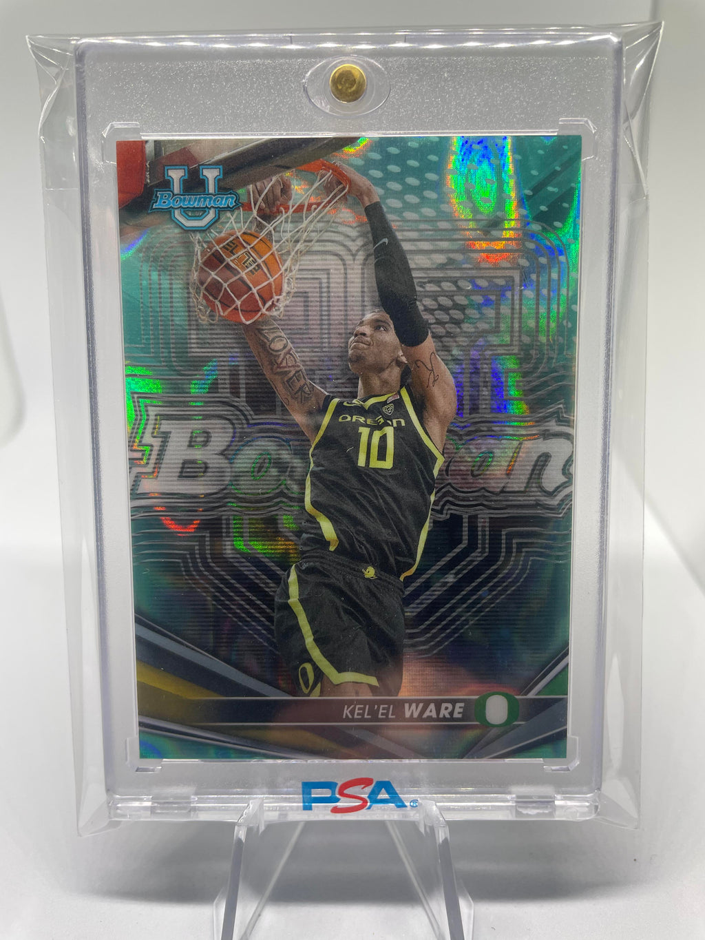 2022-23 Bowman University Best Kel'El Ware Aqua Refractor /199