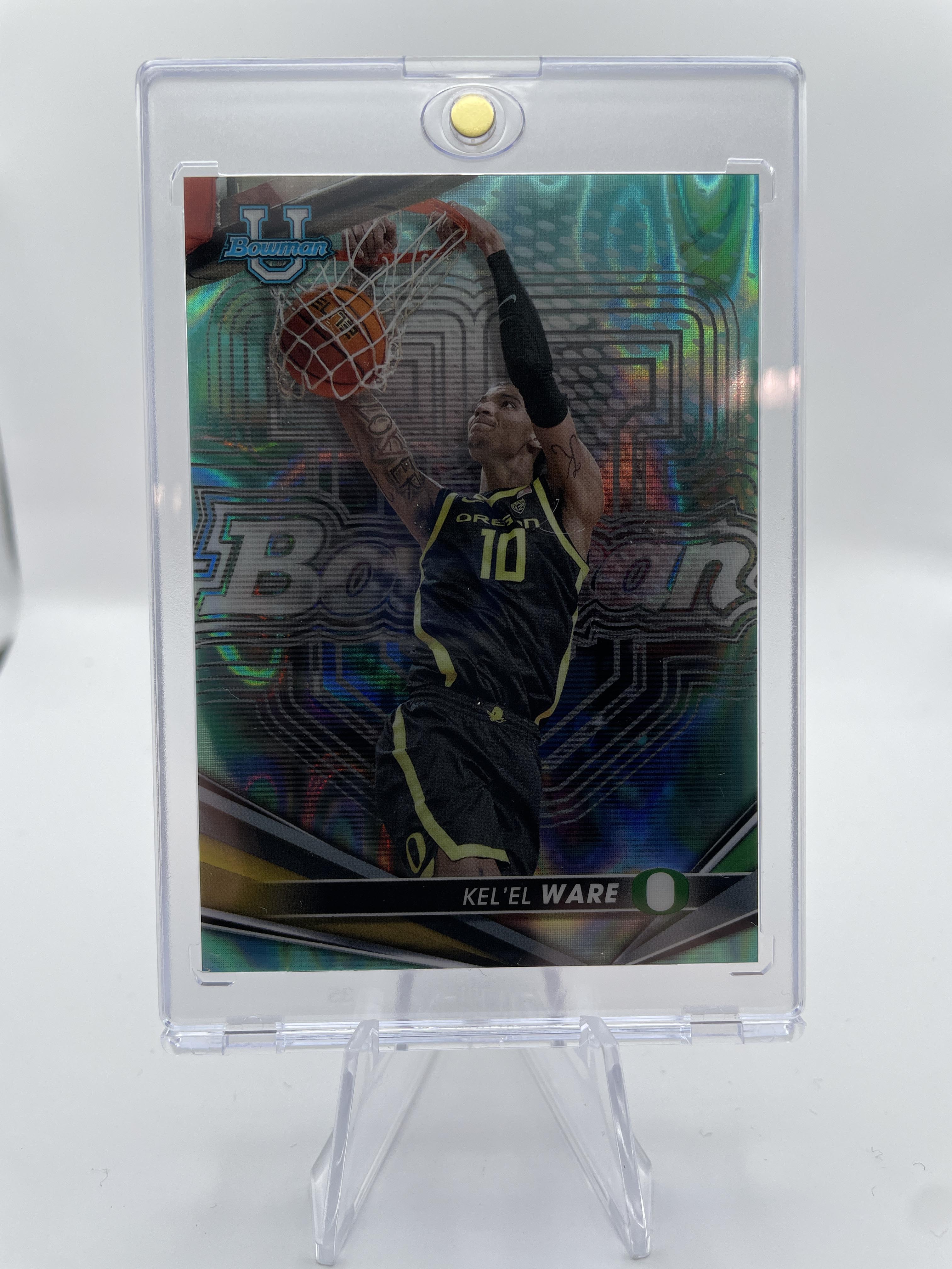 2022-23 Bowman University Best Kel'El Ware Aqua Refractor /199