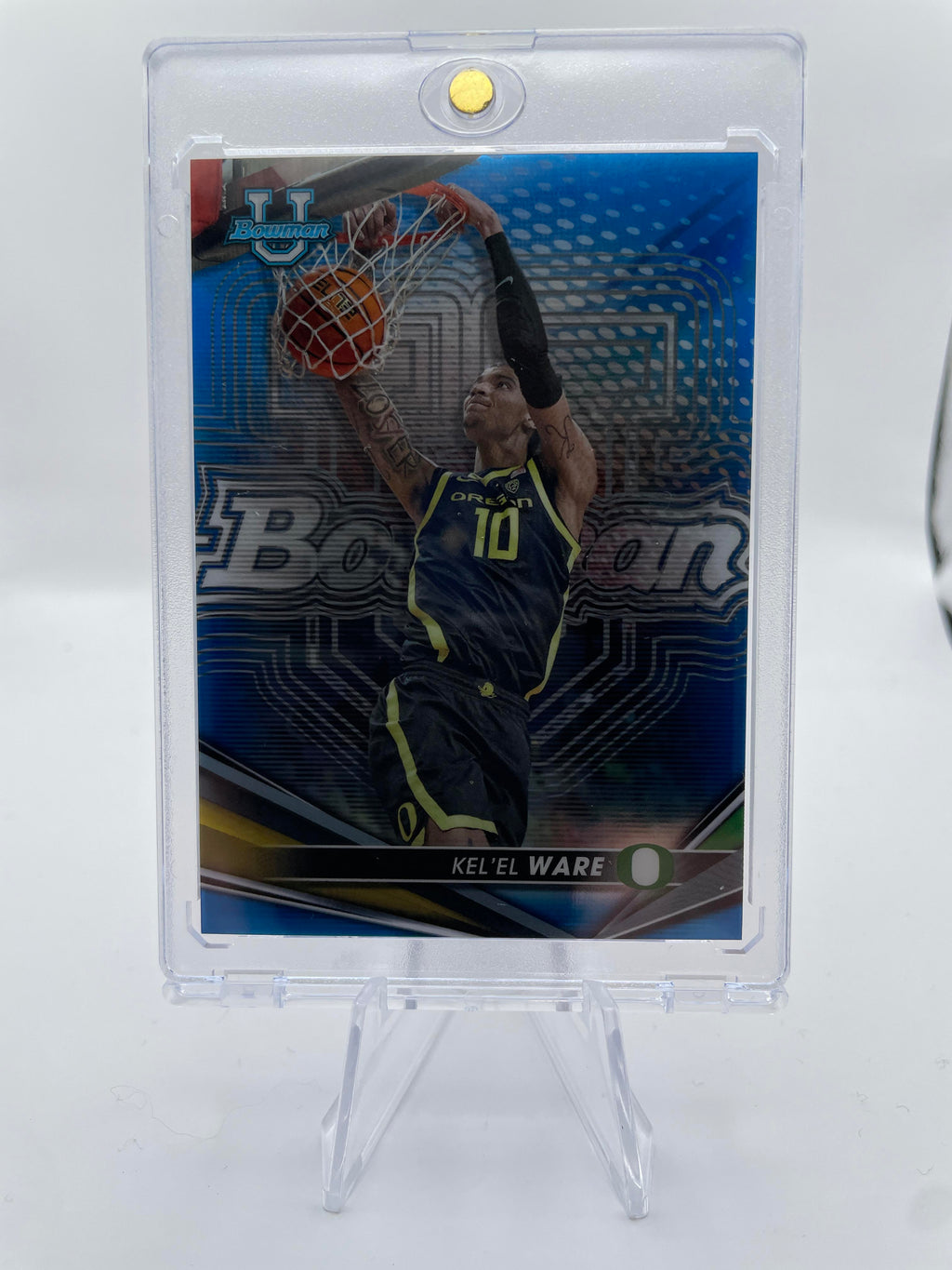 2022-23 Bowman University Best Kel'El Ware Blue Refractor /150