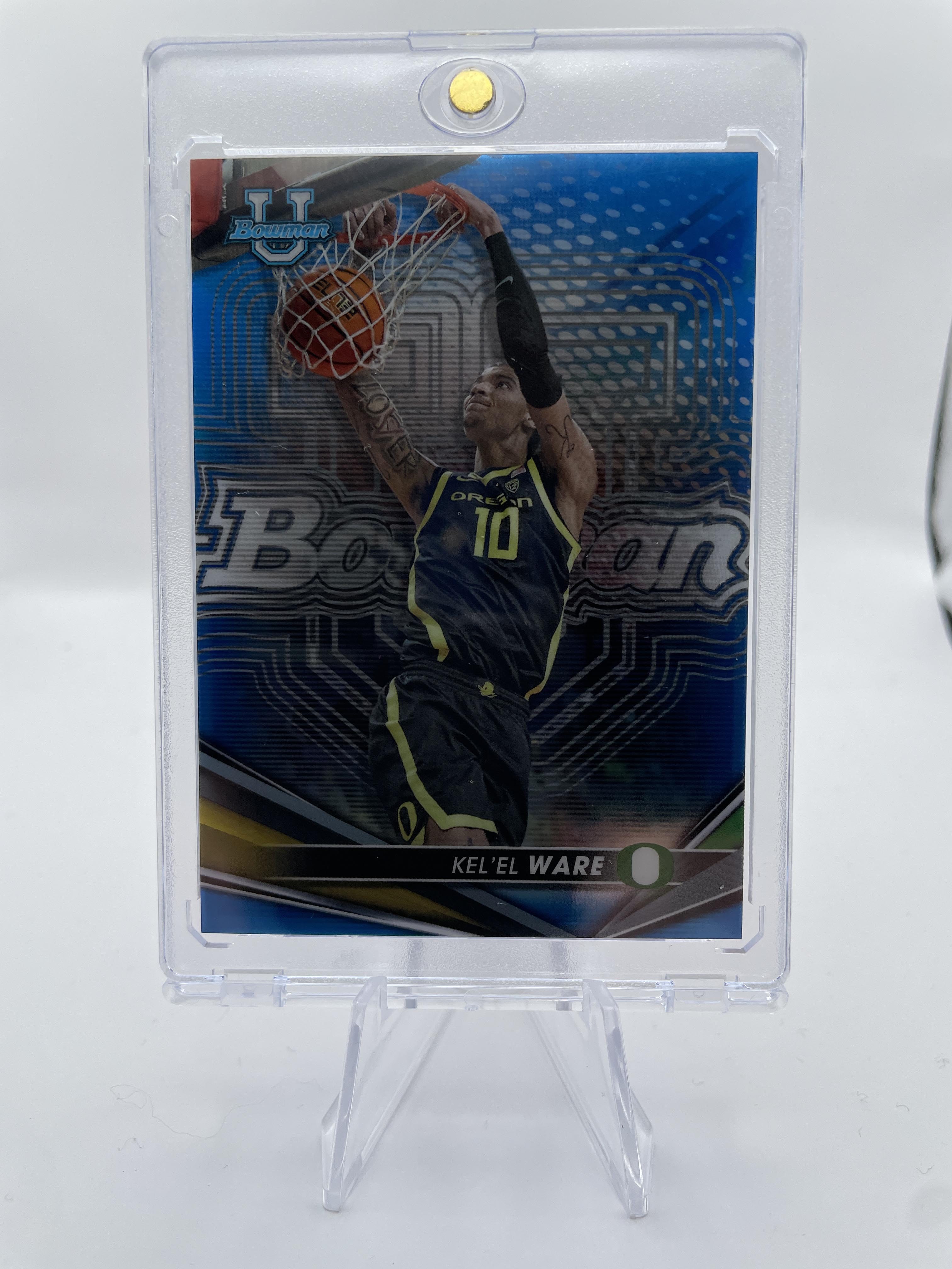 2022-23 Bowman University Best Kel'El Ware Blue Refractor /150