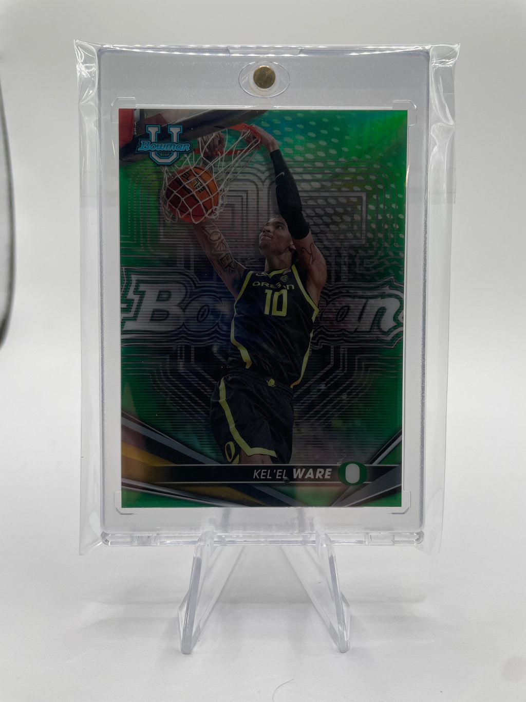 2022-23 Bowman University Best Kel'El Ware Green Refractor /99