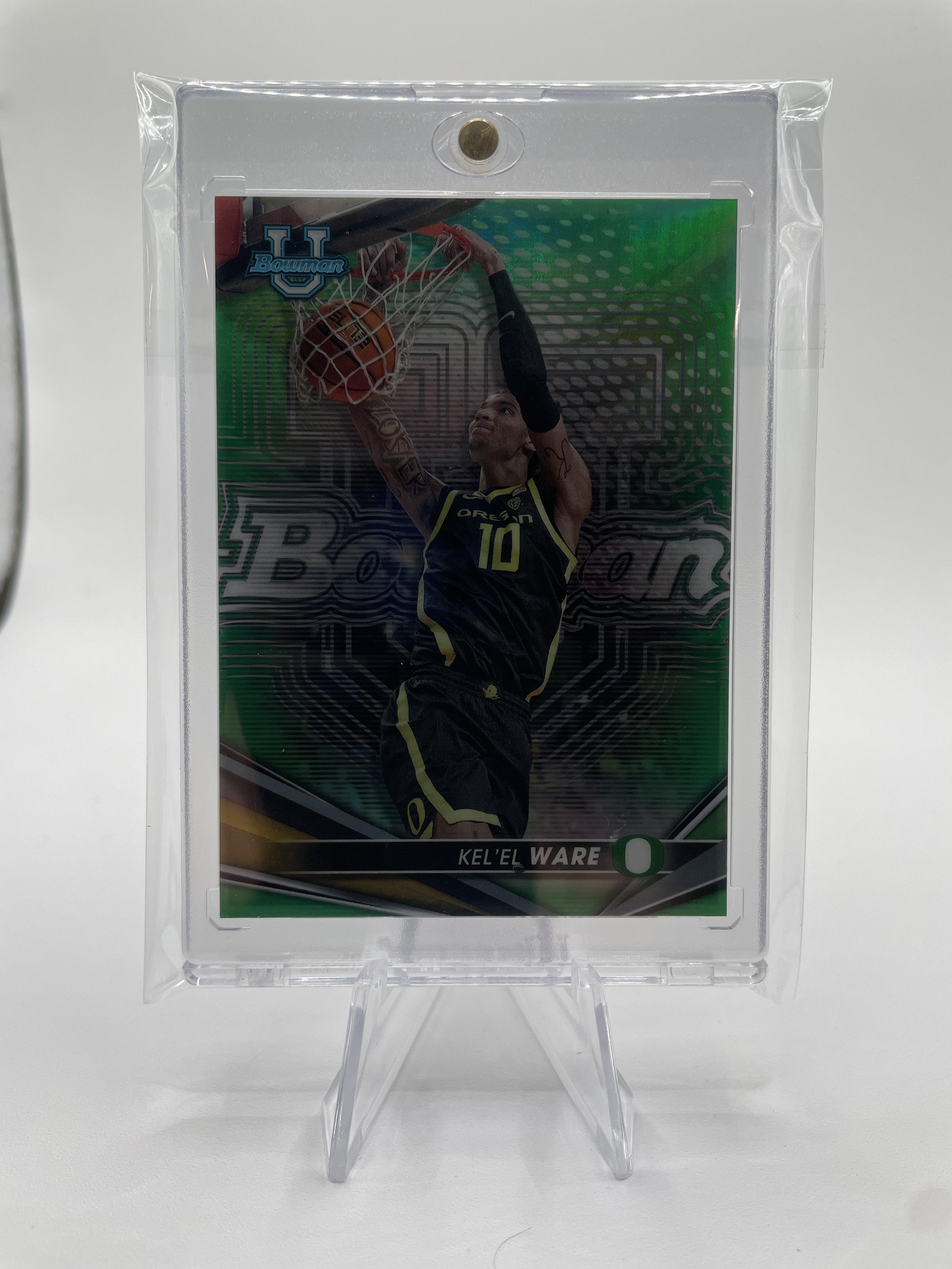 2022-23 Bowman University Best Kel'El Ware Green Refractor /99