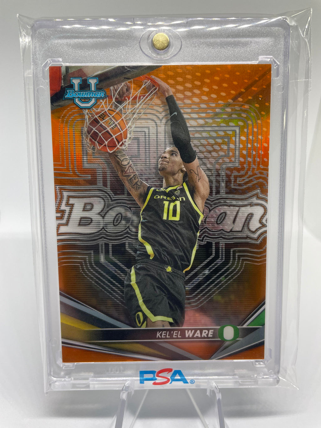 2022-23 Bowman University Best Kel'El Ware Orange Refractor /25