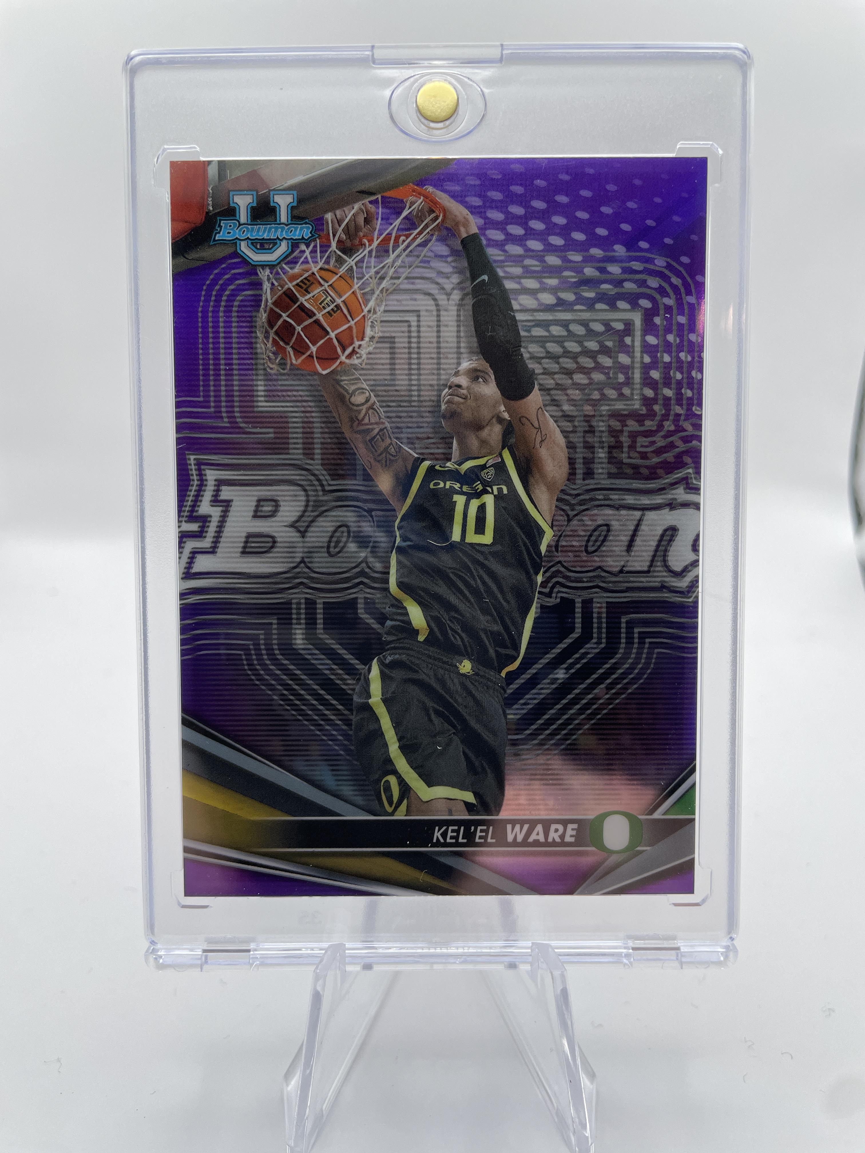2022-23 Bowman University Best Kel'El Ware Purple Refractor /250