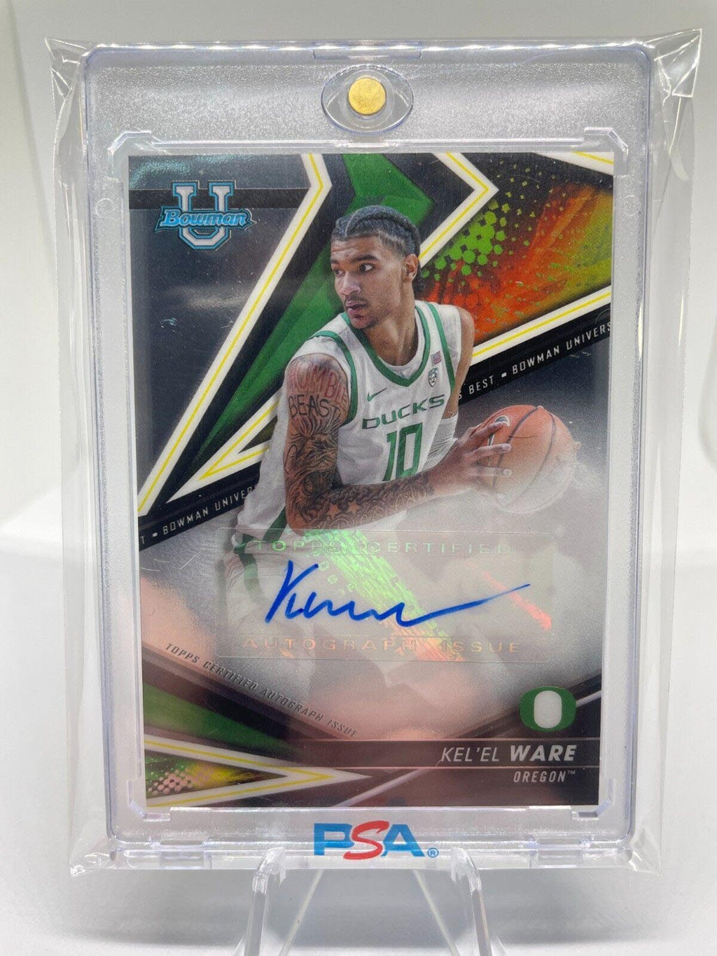 2022-23 Bowman University Best Kel'El Ware Rookie Auto #BOA-KW