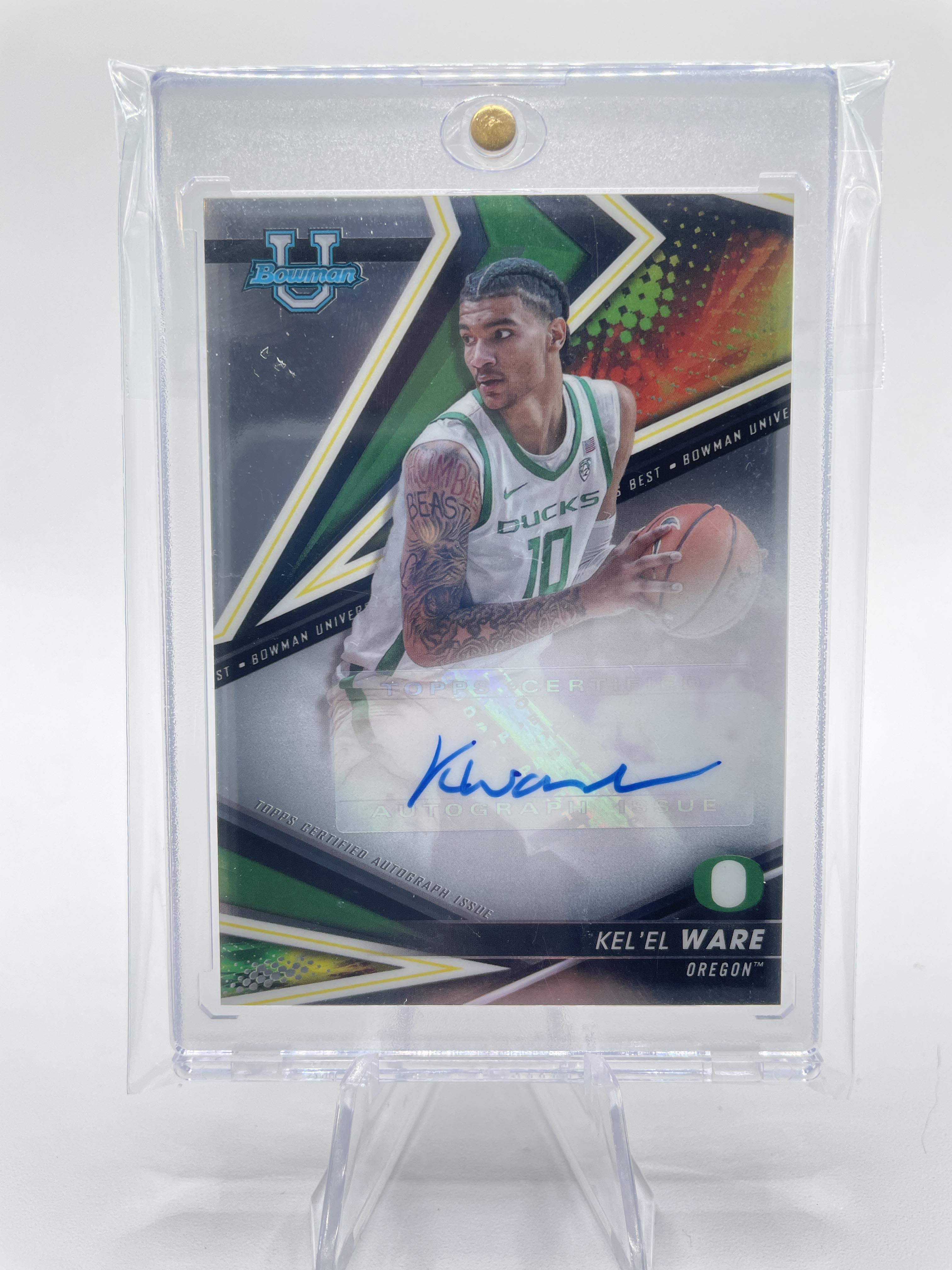 2022-23 Bowman University Best Kel'El Ware Rookie Auto #BOA-KW
