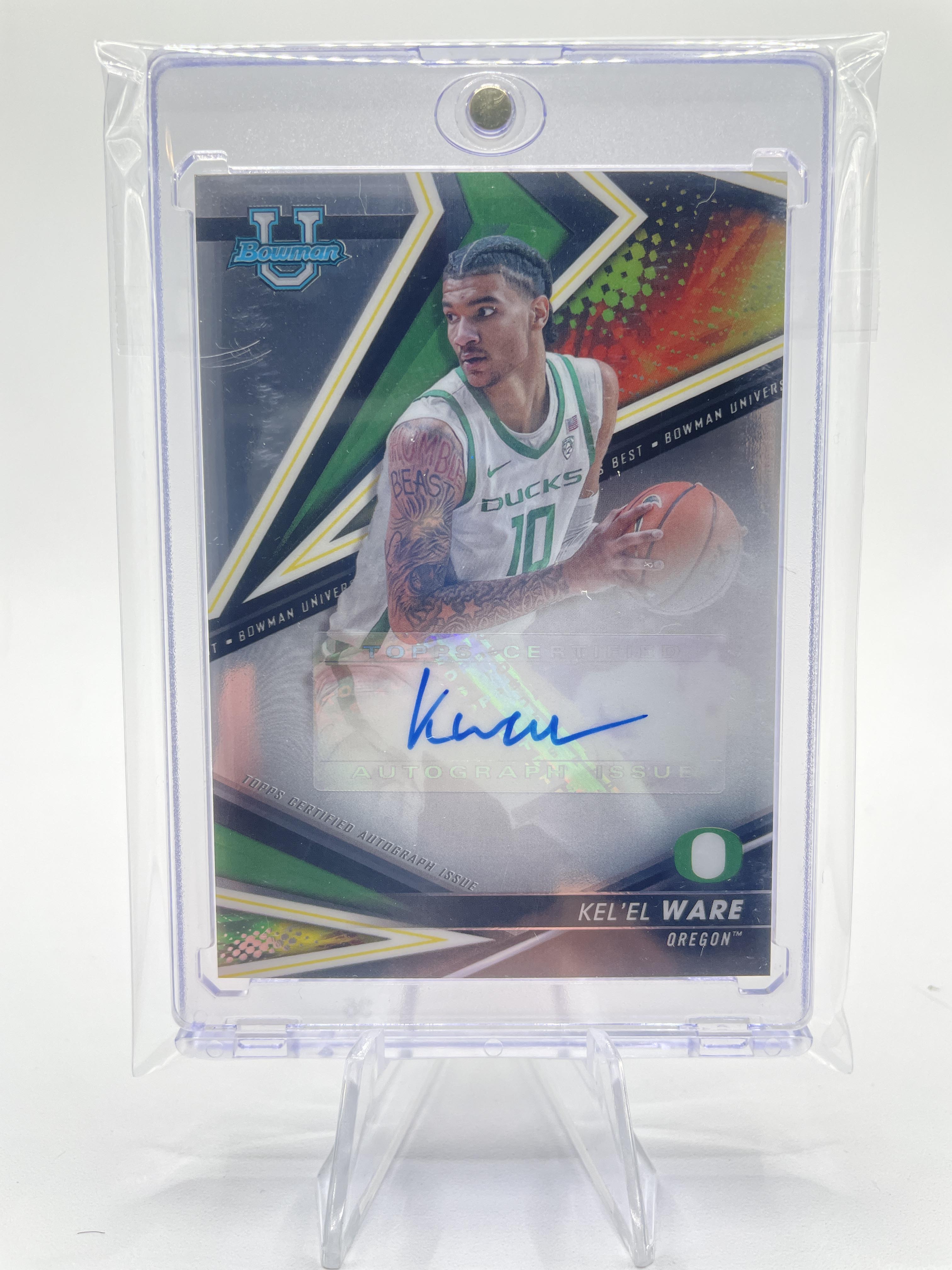 2022-23 Bowman University Best Kel'El Ware Rookie Auto #BOA-KW