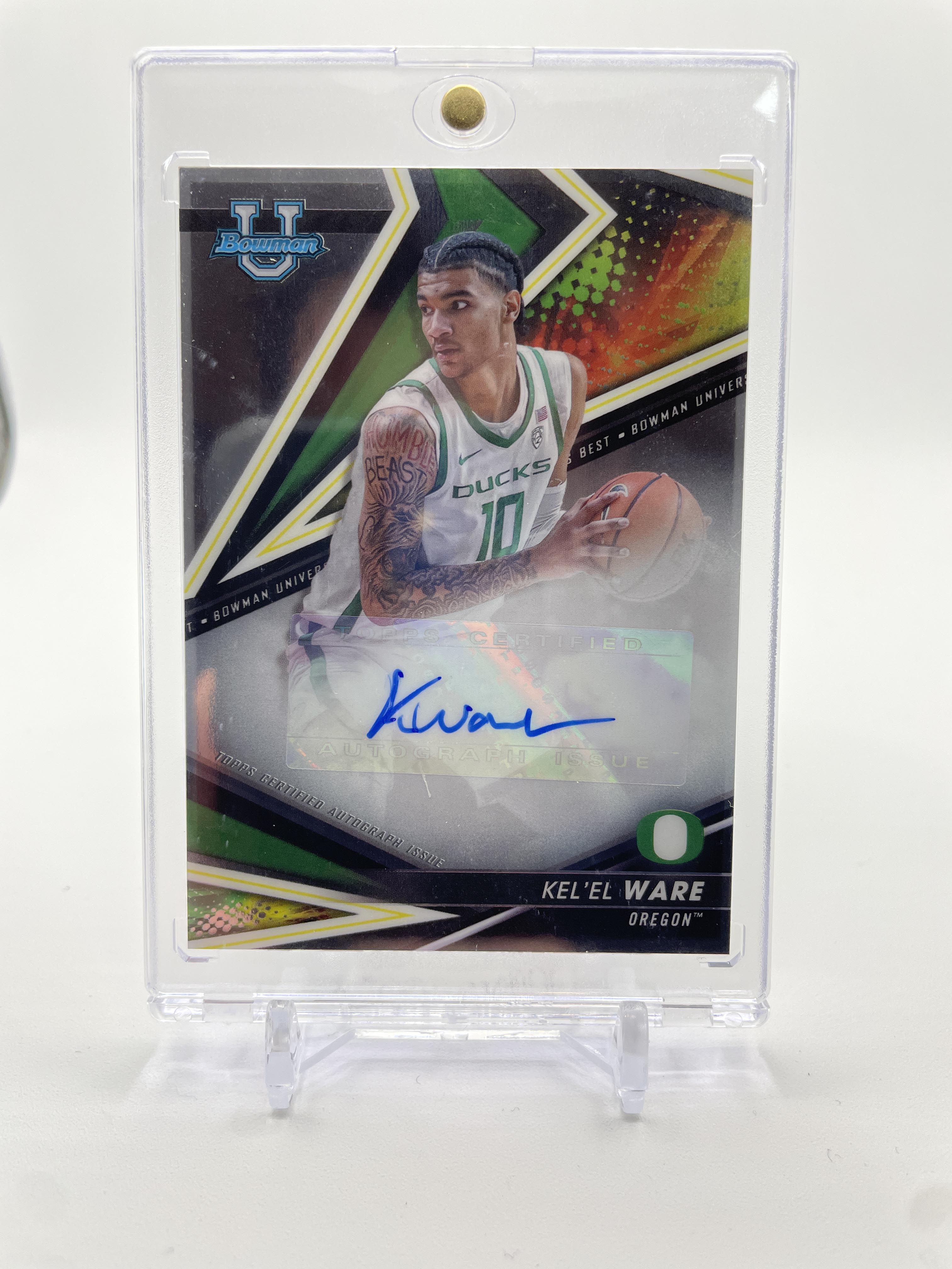 2022-23 Bowman University Best Kel'El Ware Rookie Auto #BOA-KW