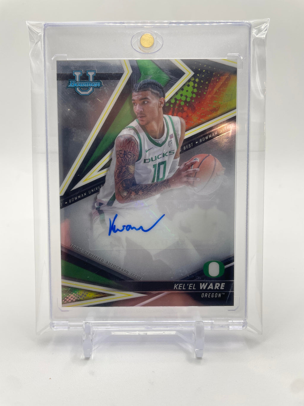 2022-23 Bowman University Best Kel'El Ware Rookie Auto #BOA-KW
