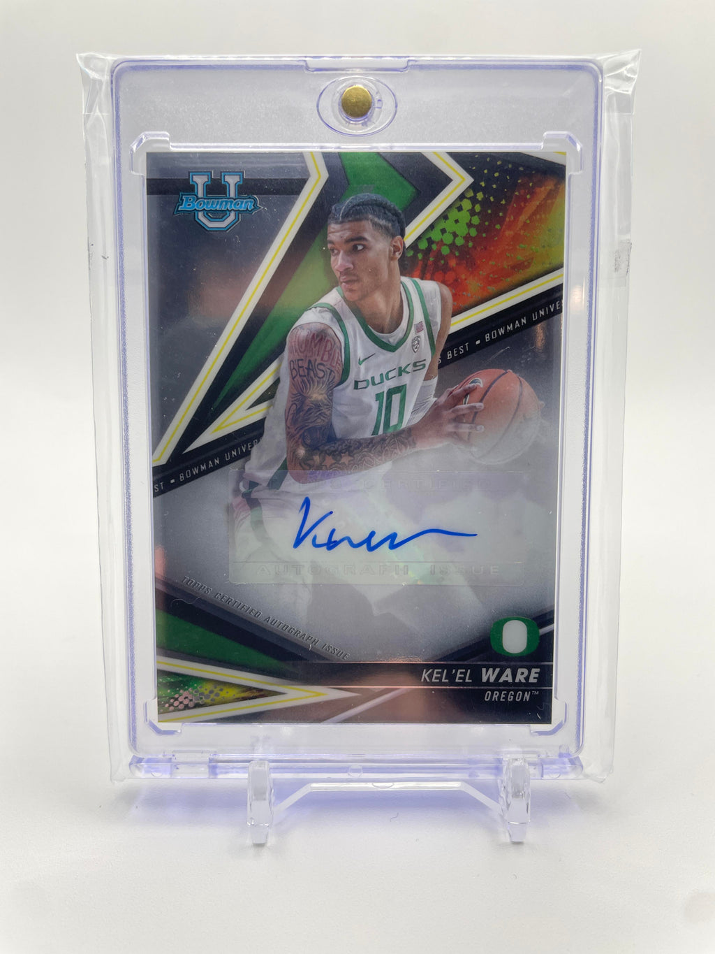 2022-23 Bowman University Best Kel'El Ware Rookie Auto #BOA-KW