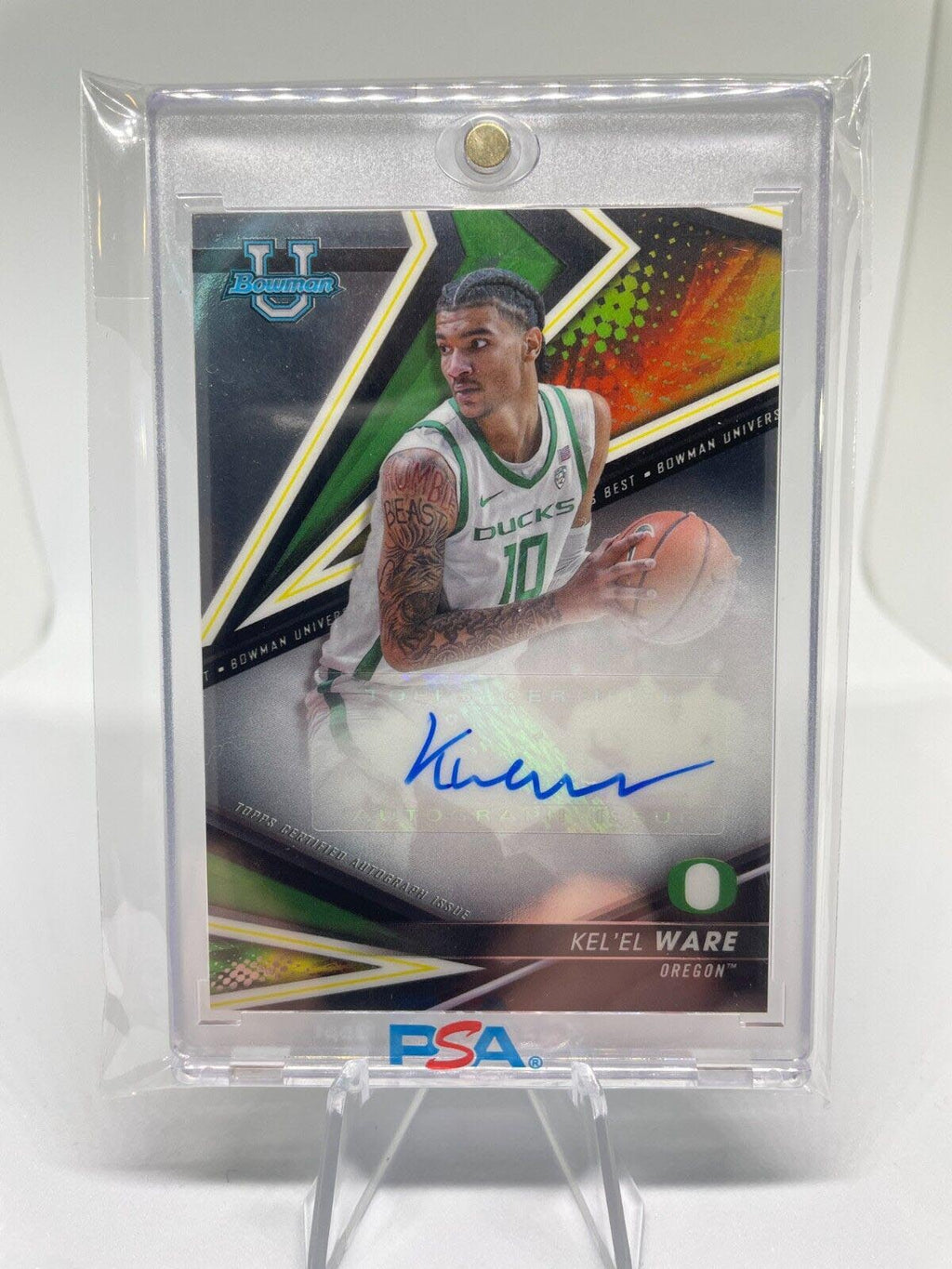 2022-23 Bowman University Best Kel'El Ware Rookie Auto #BOA-KW