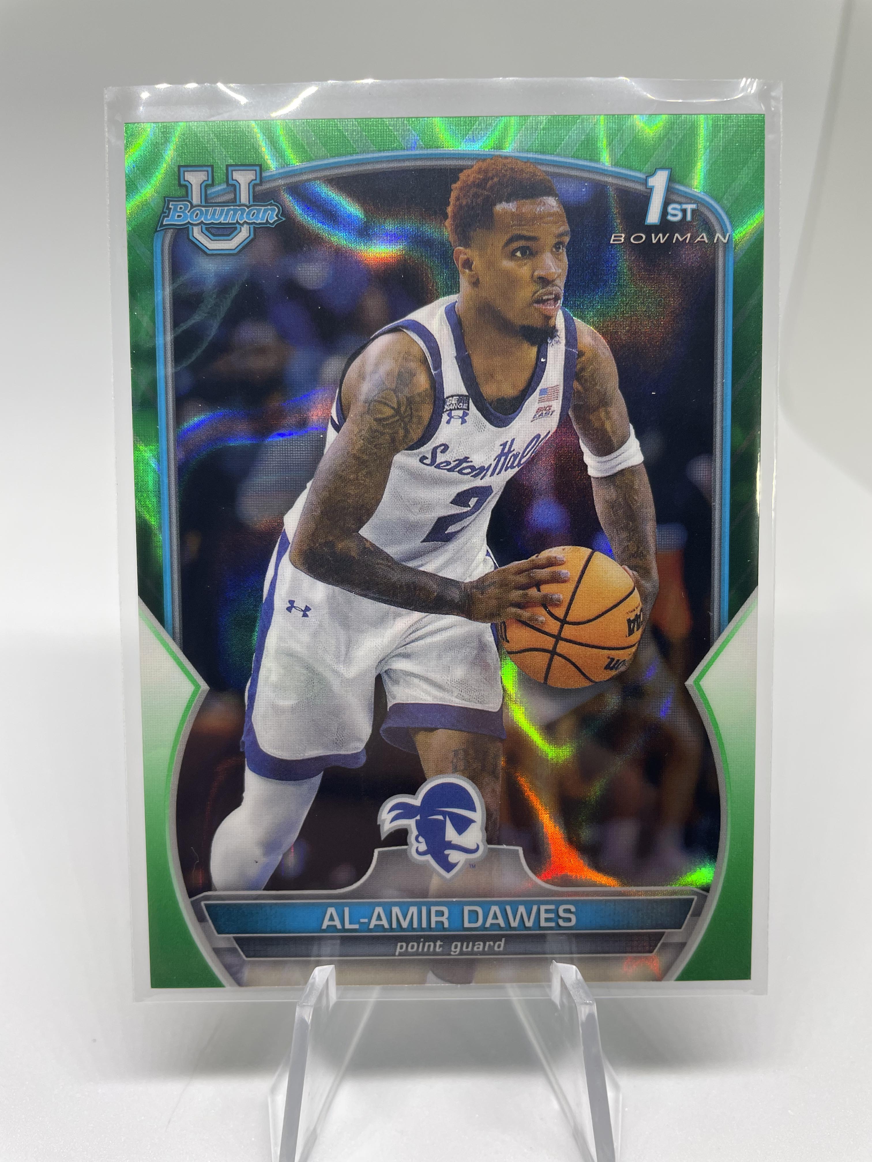 2022-23 Bowman University Chorme Al-Amir Dawes Green Refractor /99