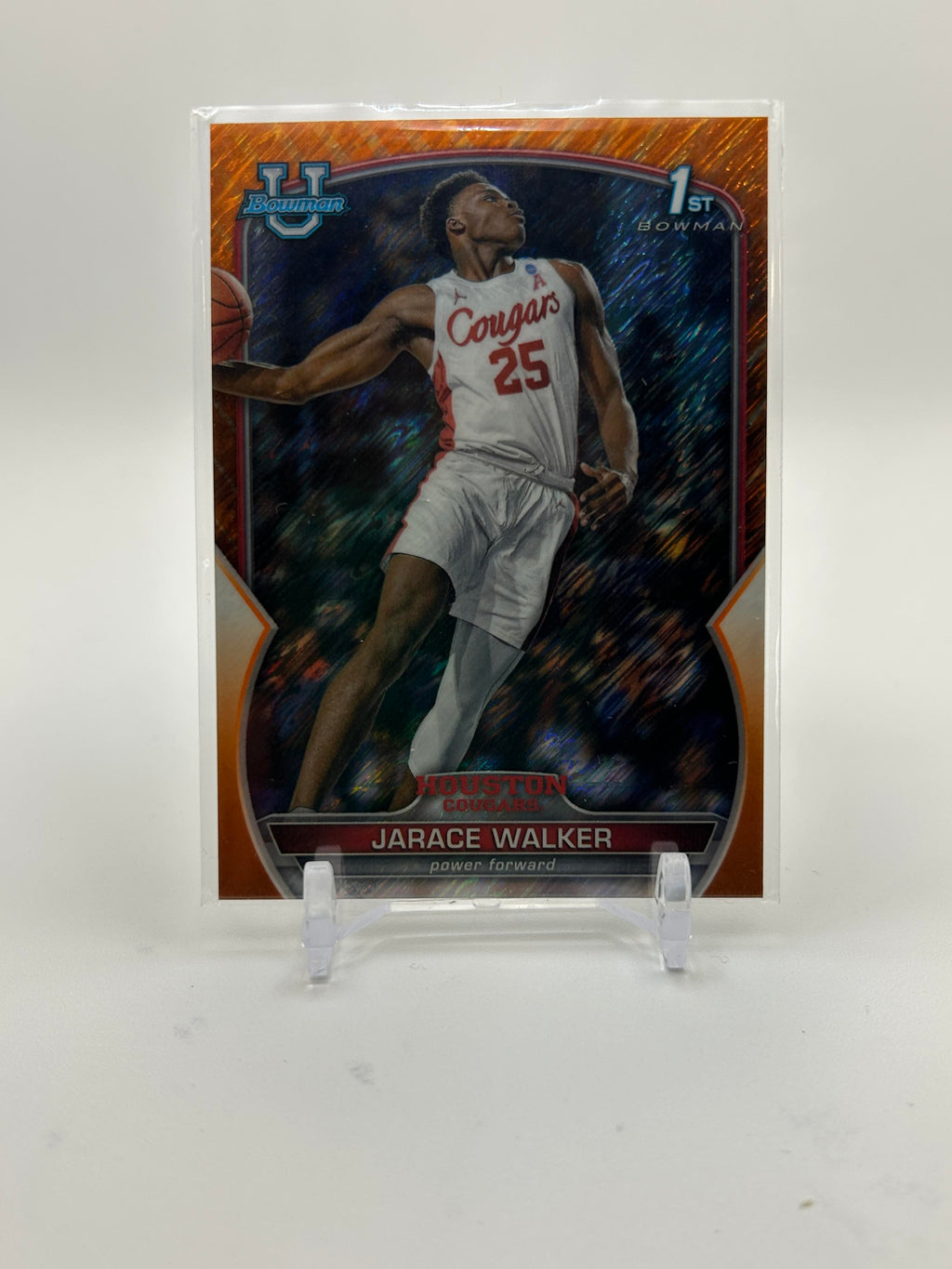 2022-23 Bowman University Chrome Jarace Walker Base Auto + Orange /25 Set (x3)