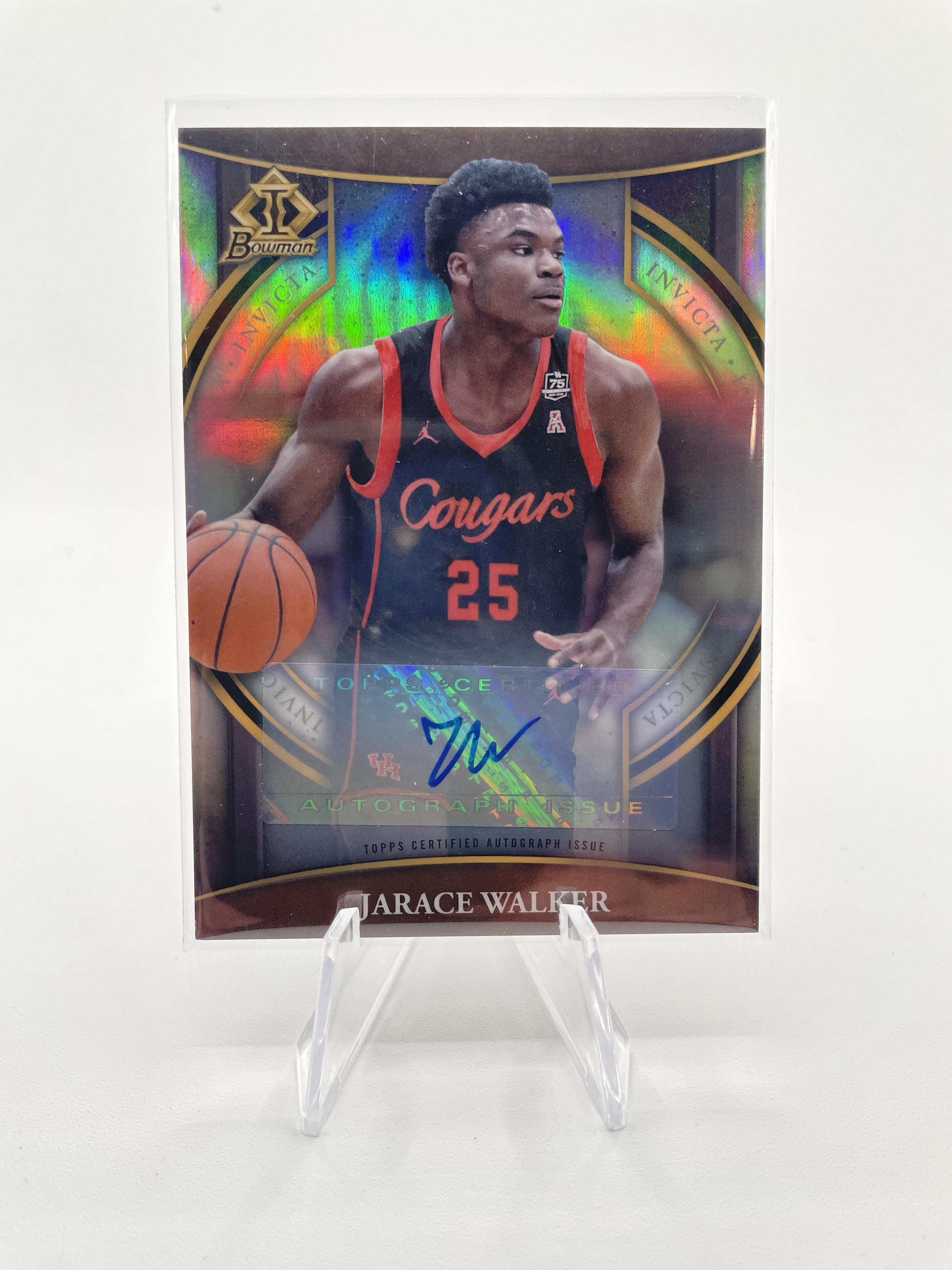 2022-23 Bowman University Chrome Jarace Walker Invicta Rookie Auto /99