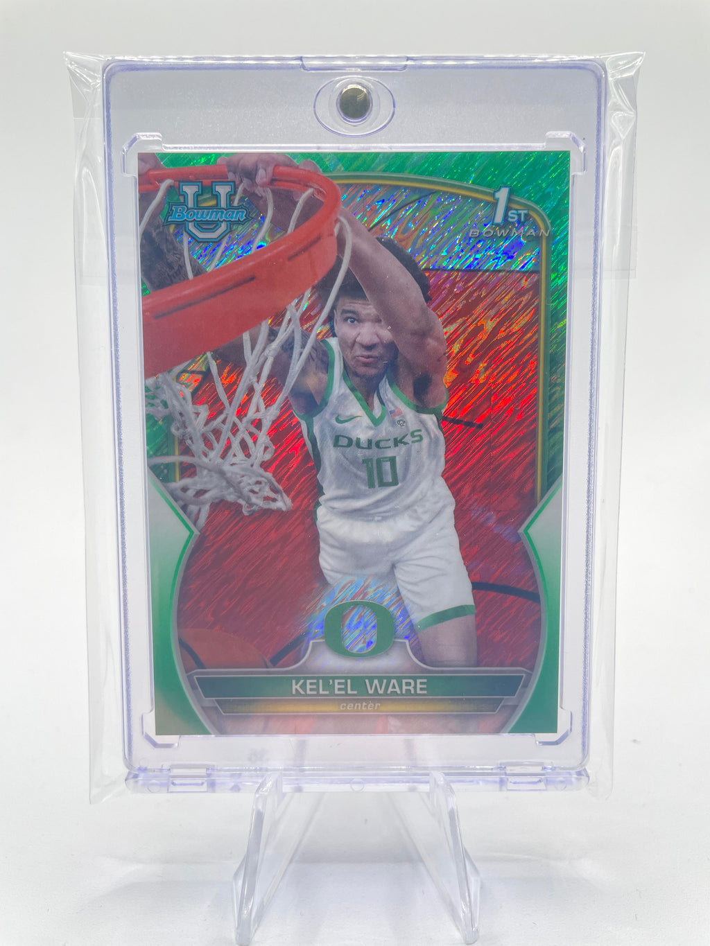 2022-23 Bowman University Chrome Kel'El Ware Green Refractor /99
