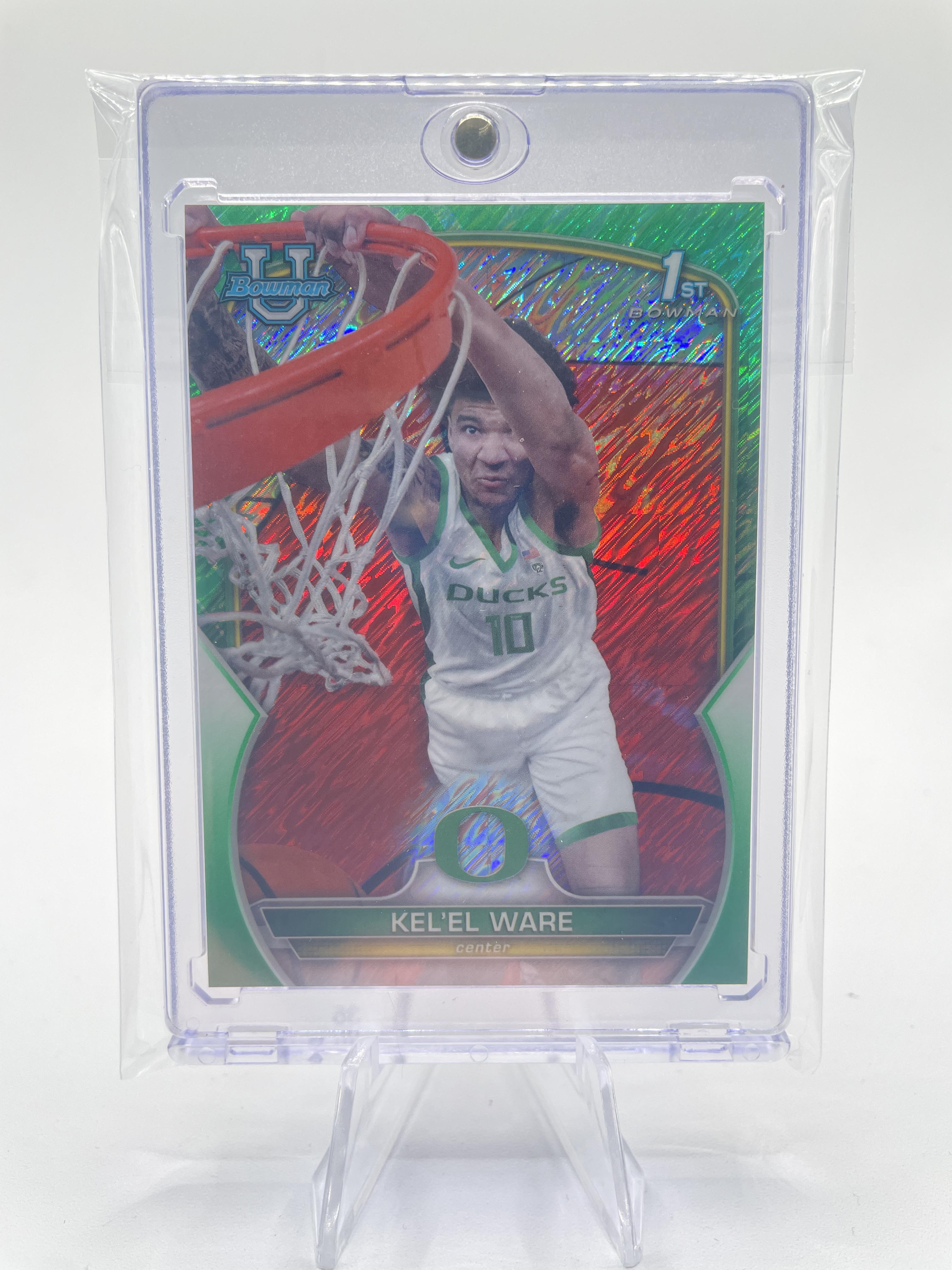 2022-23 Bowman University Chrome Kel'El Ware Green Refractor /99