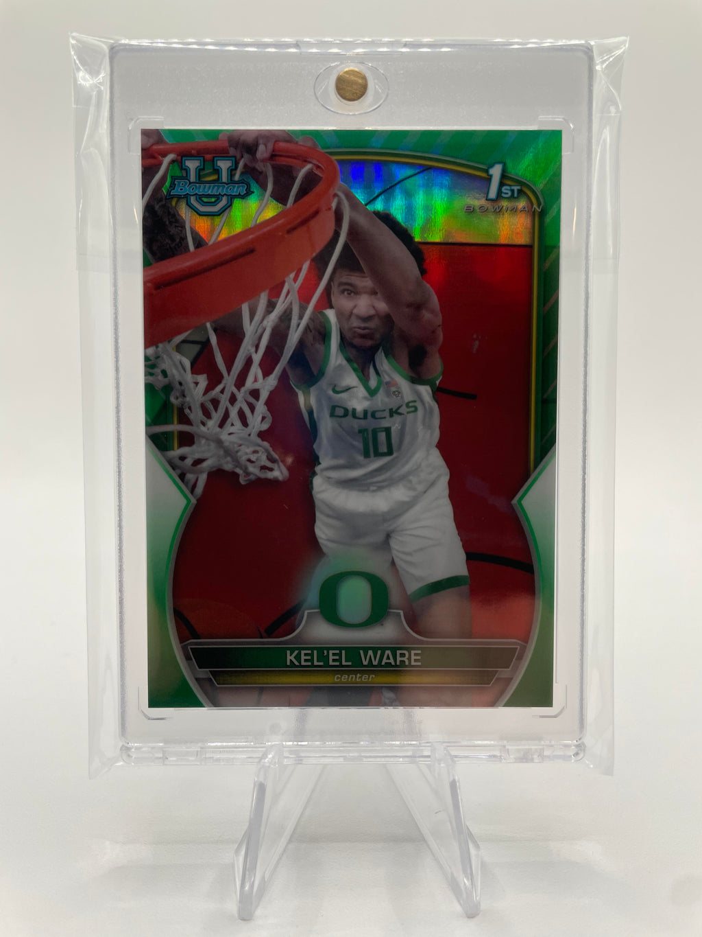 2022-23 Bowman University Chrome Kel'El Ware Green Refractor /99