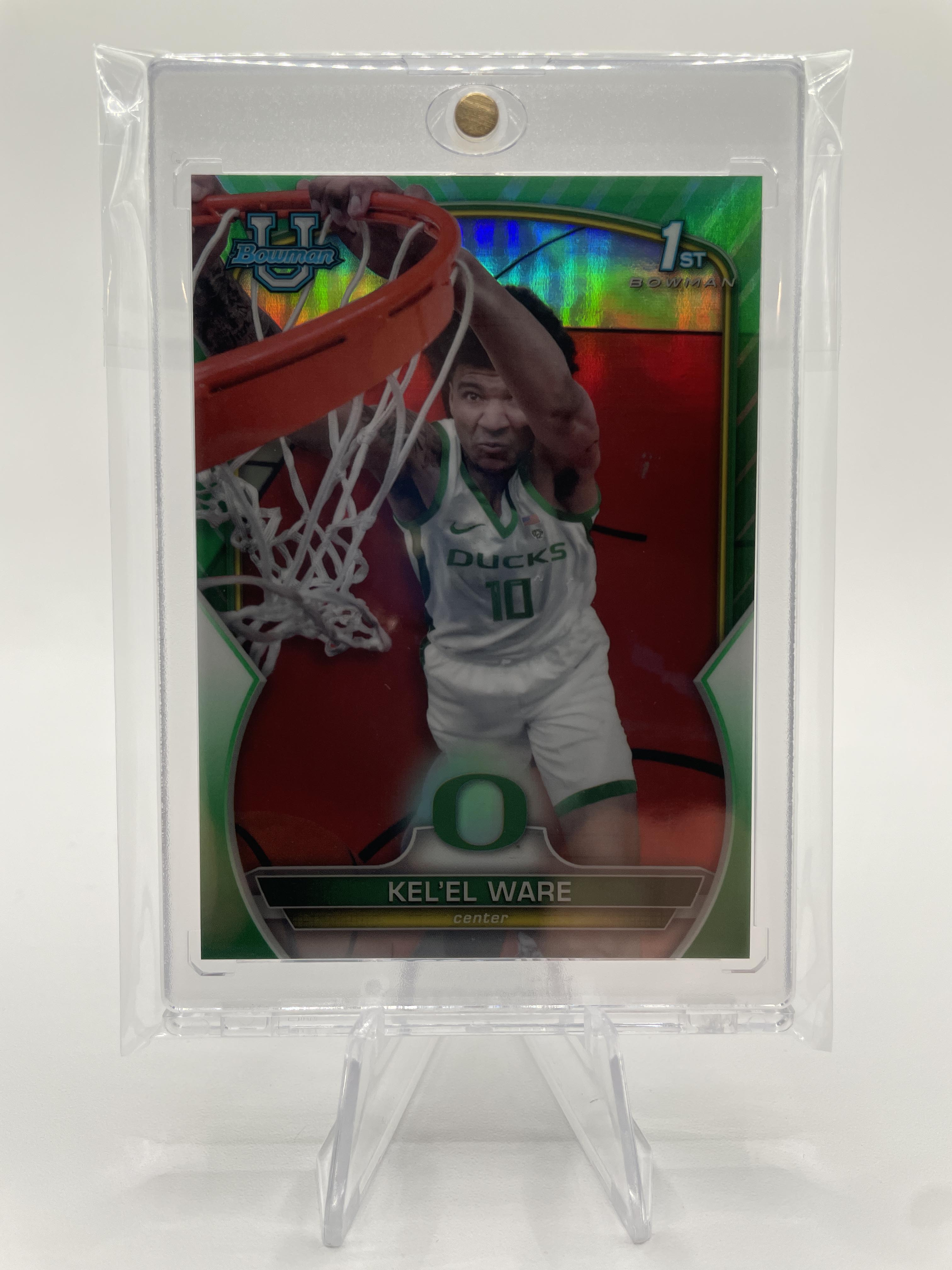 2022-23 Bowman University Chrome Kel'El Ware Green Refractor /99