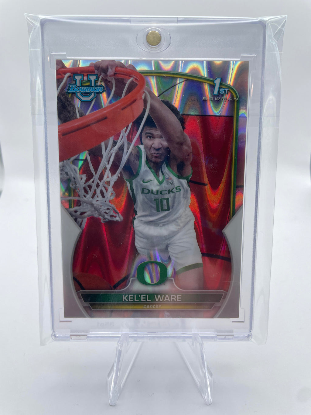 2022-23 Bowman University Chrome Kel'El Ware Lava Refractor /100