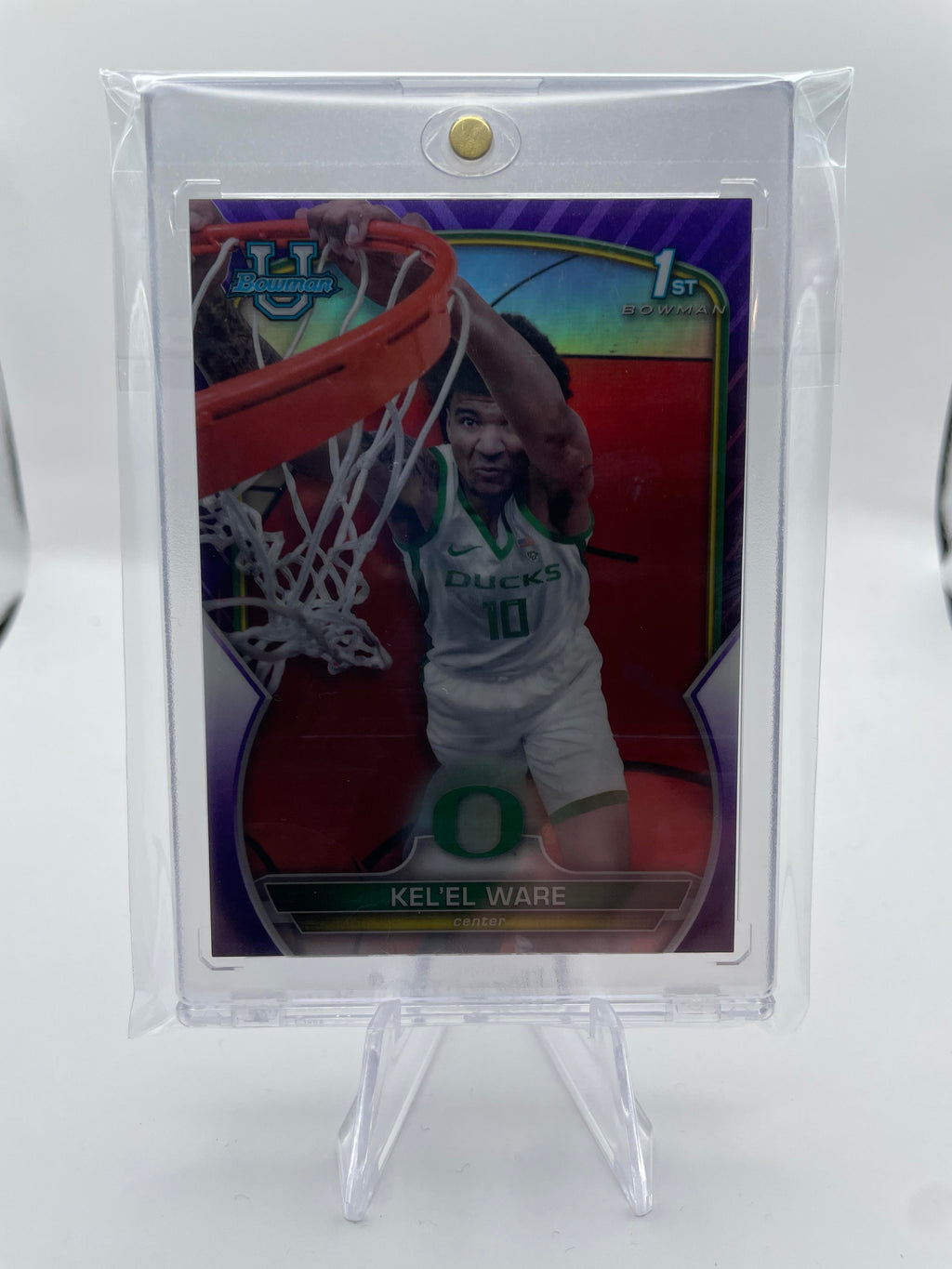 2022-23 Bowman University Chrome Kel'El Ware Purple Refractor /399