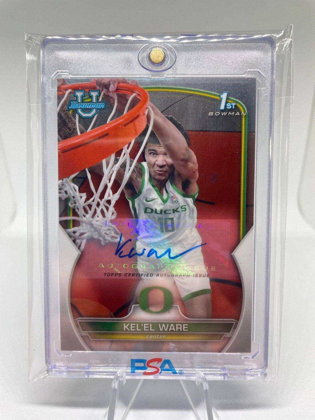 2022-23 Bowman University Chrome Kel'El Ware Rookie Auto #68