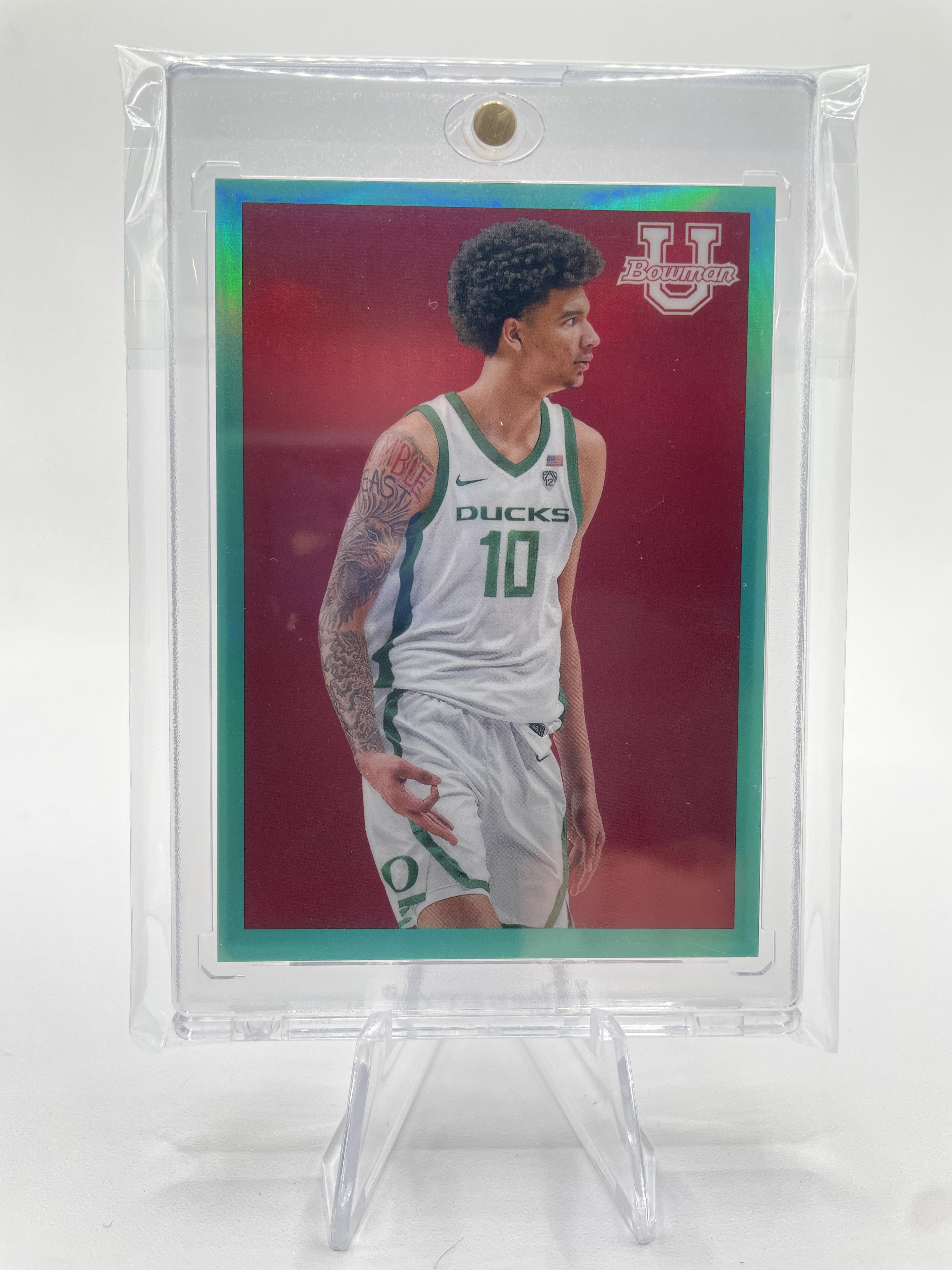 2022-23 Bowman University Chrome Kel'El Ware Throwback Aqua Refractor /150
