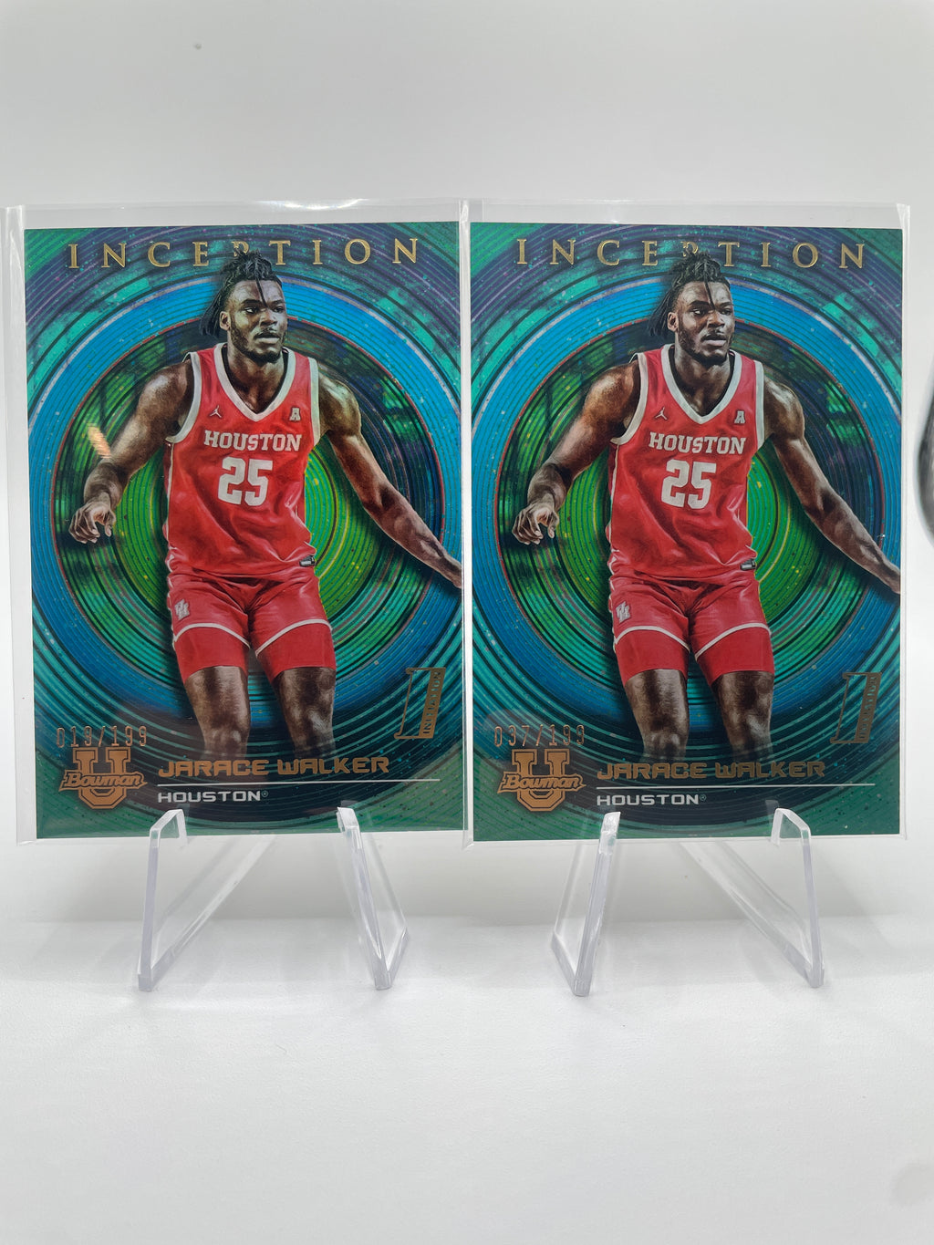 2022-23 Bowman University Inception Jarace Walker Aqua Foil /199 Set (x4)