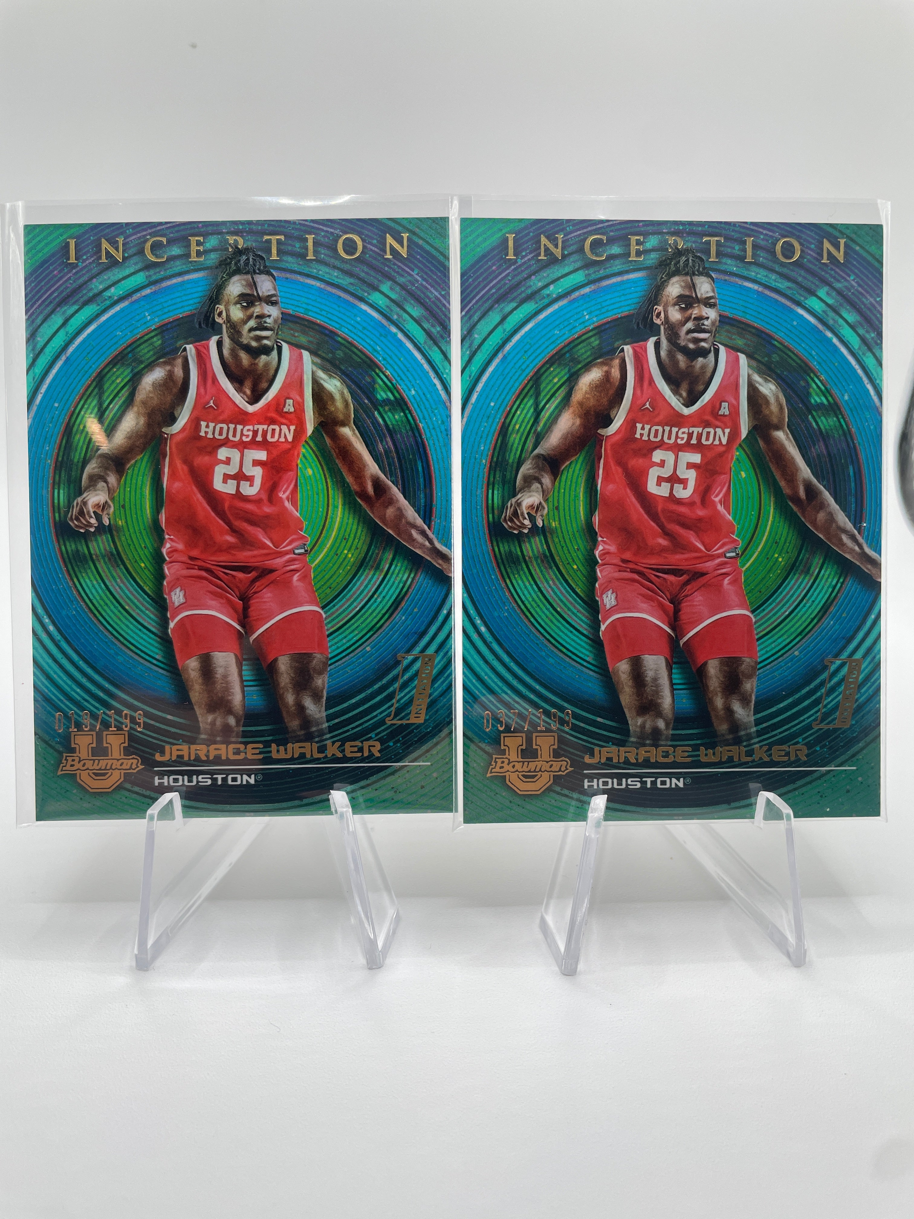 2022-23 Bowman University Inception Jarace Walker Aqua Foil /199 Set (x4)
