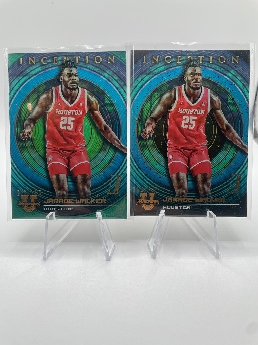 2022-23 Bowman University Inception Jarace Walker Aqua Foil /199 Set (x4)