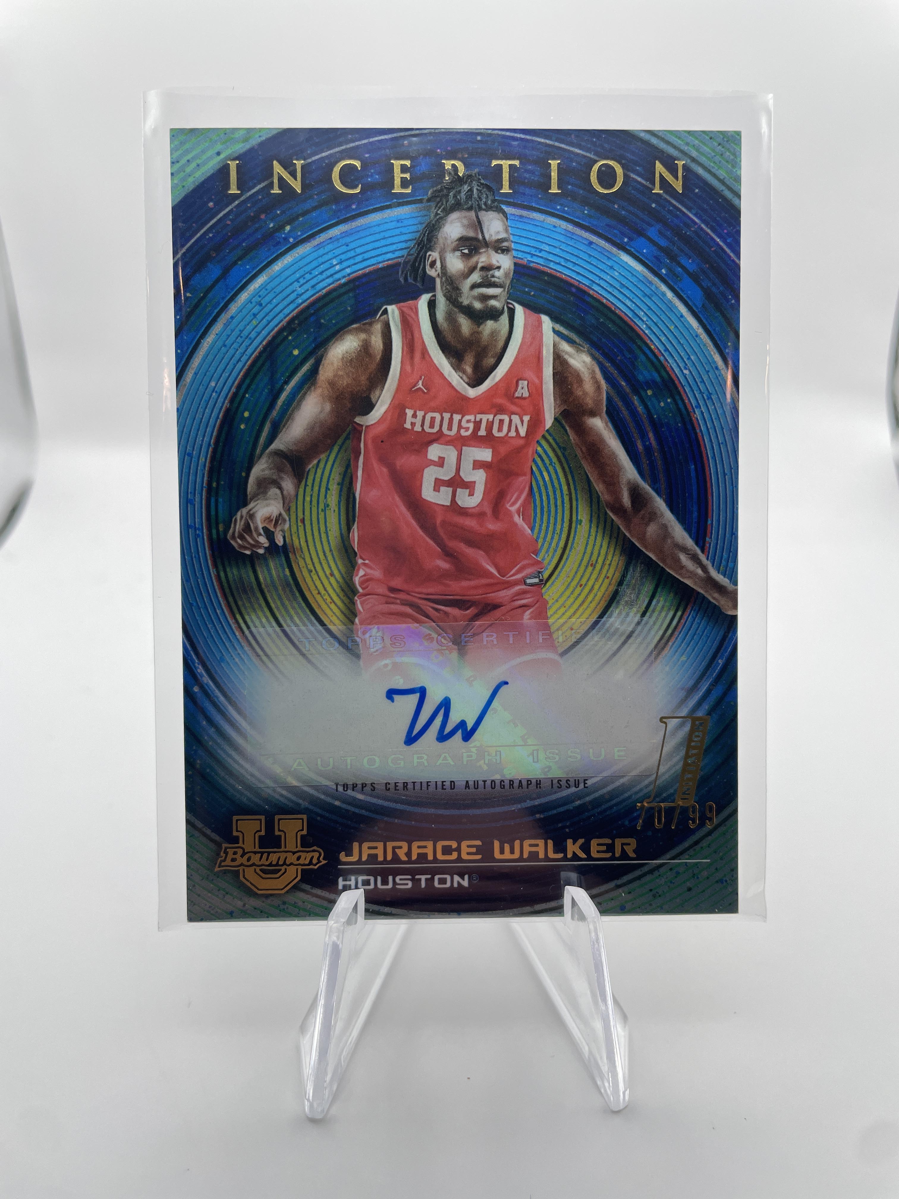 2022-23 Bowman University Inception Jarace Walker Orange Foil Rookie Auto /25