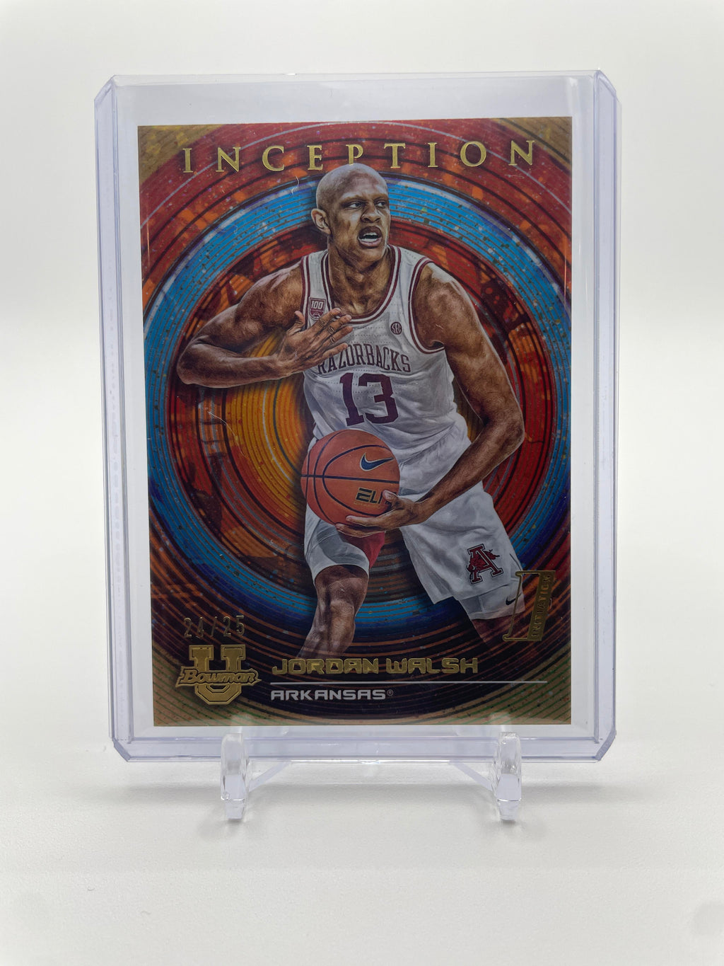 2022-23 Bowman University Inception Jordan Walsh Orange Foil Rookie /25