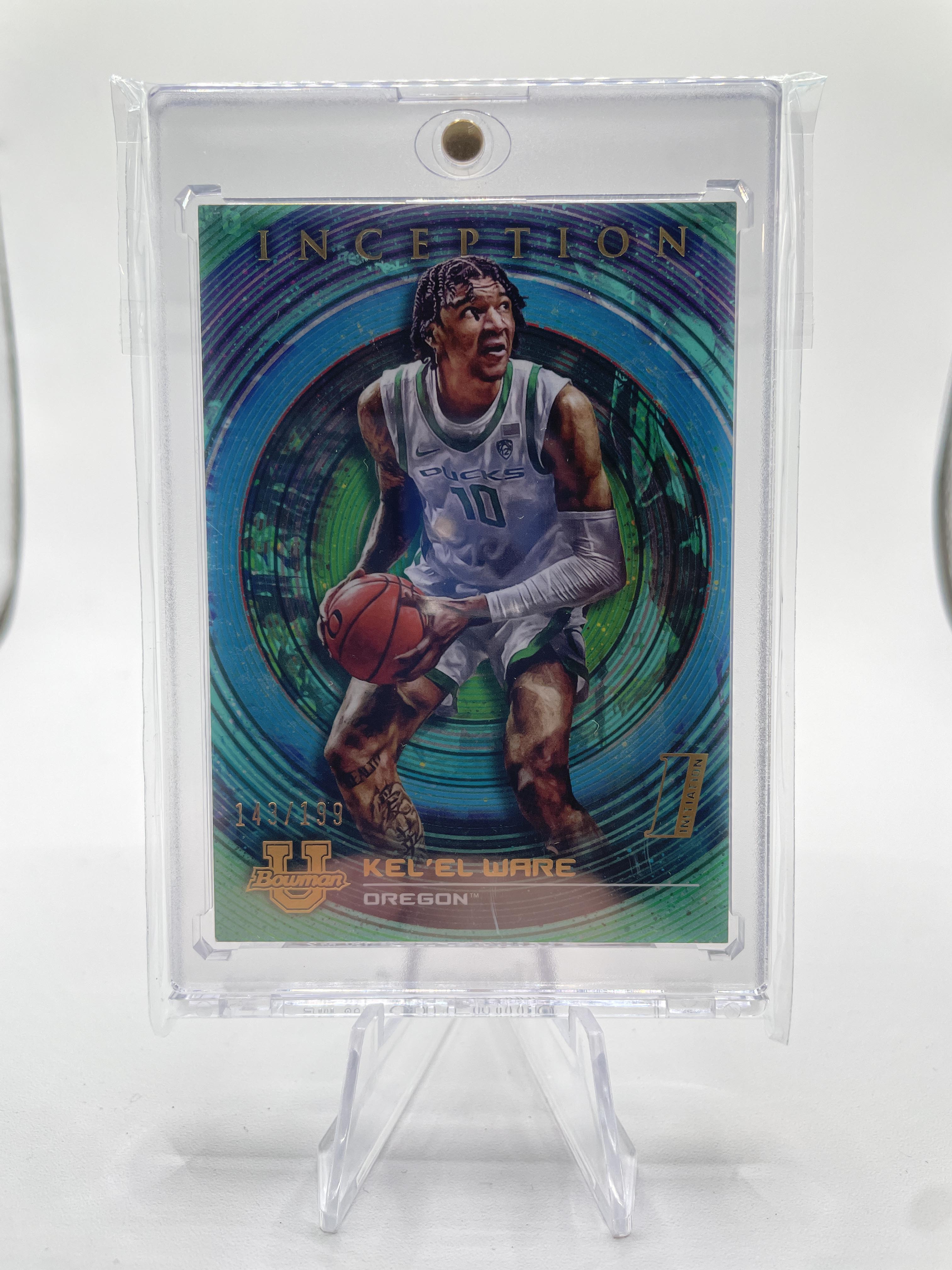 2022-23 Bowman University Inception Kel'El Ware Aqua Foil /199