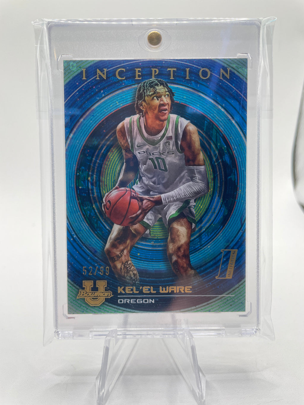 2022-23 Bowman University Inception Kel'El Ware Blue Foil Rookie /99